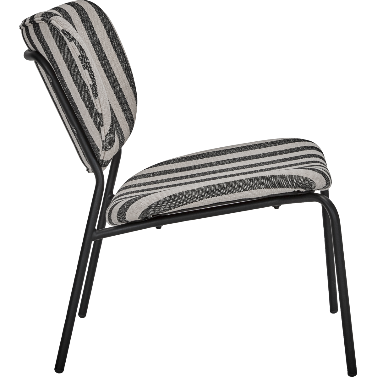 Lounge Chair, Hdlonga, Black; hvit