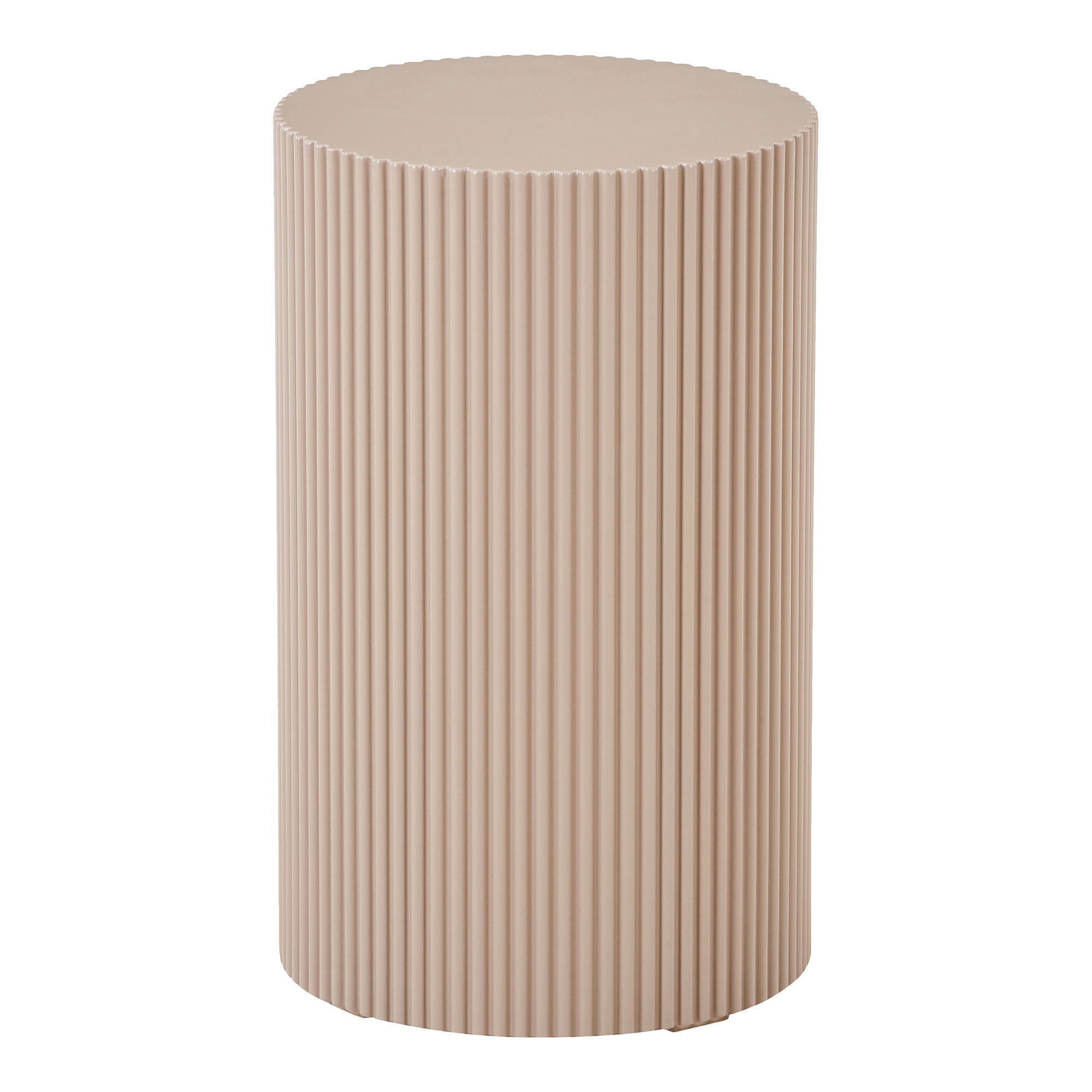 Hjørnebord, grå beige<br>Ø30x50 cm