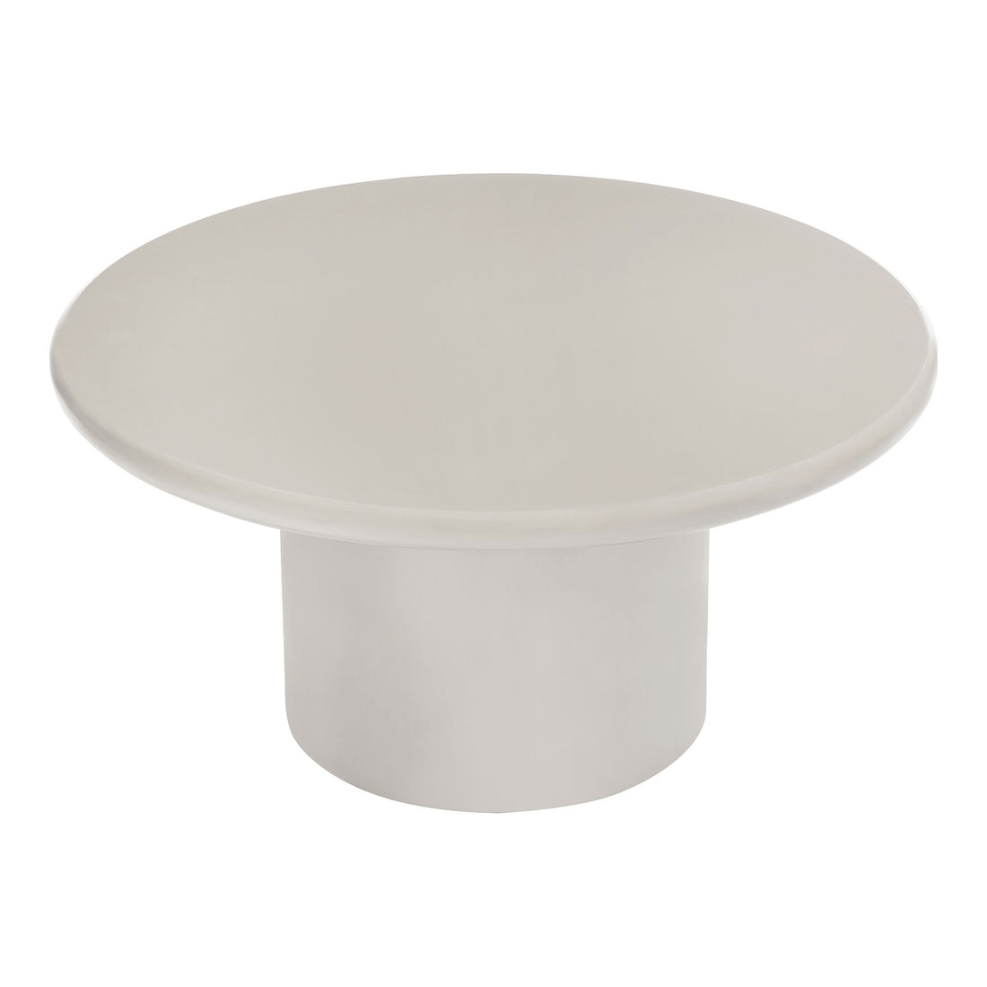 Salongbord, sand ø80x40 cm