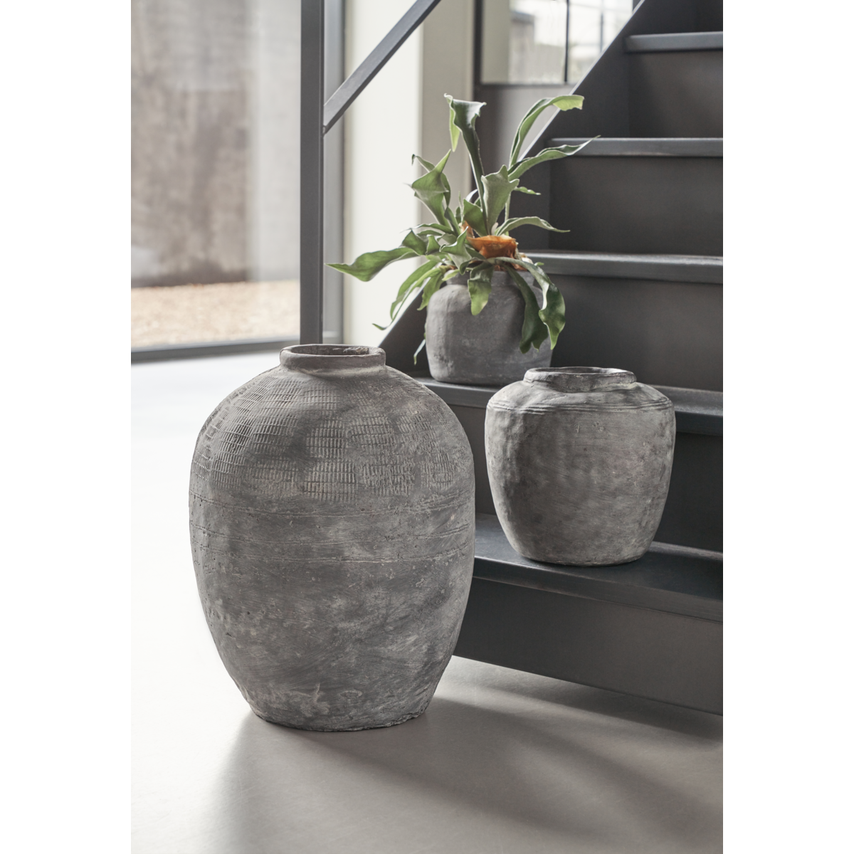Vase, hdrustik, betong