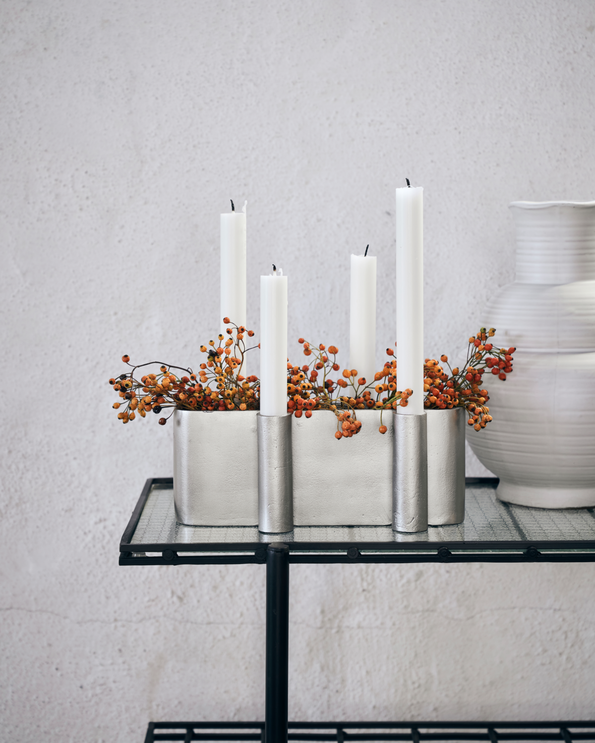 , HDFour oval, Børstet sølv