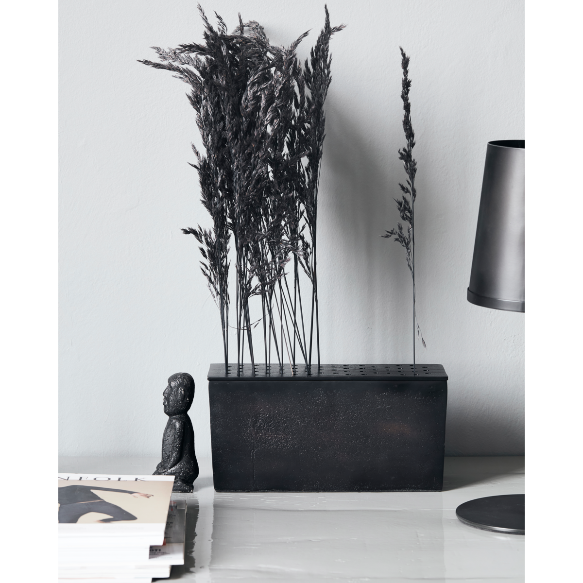 Vase, hdflow, brunet messing