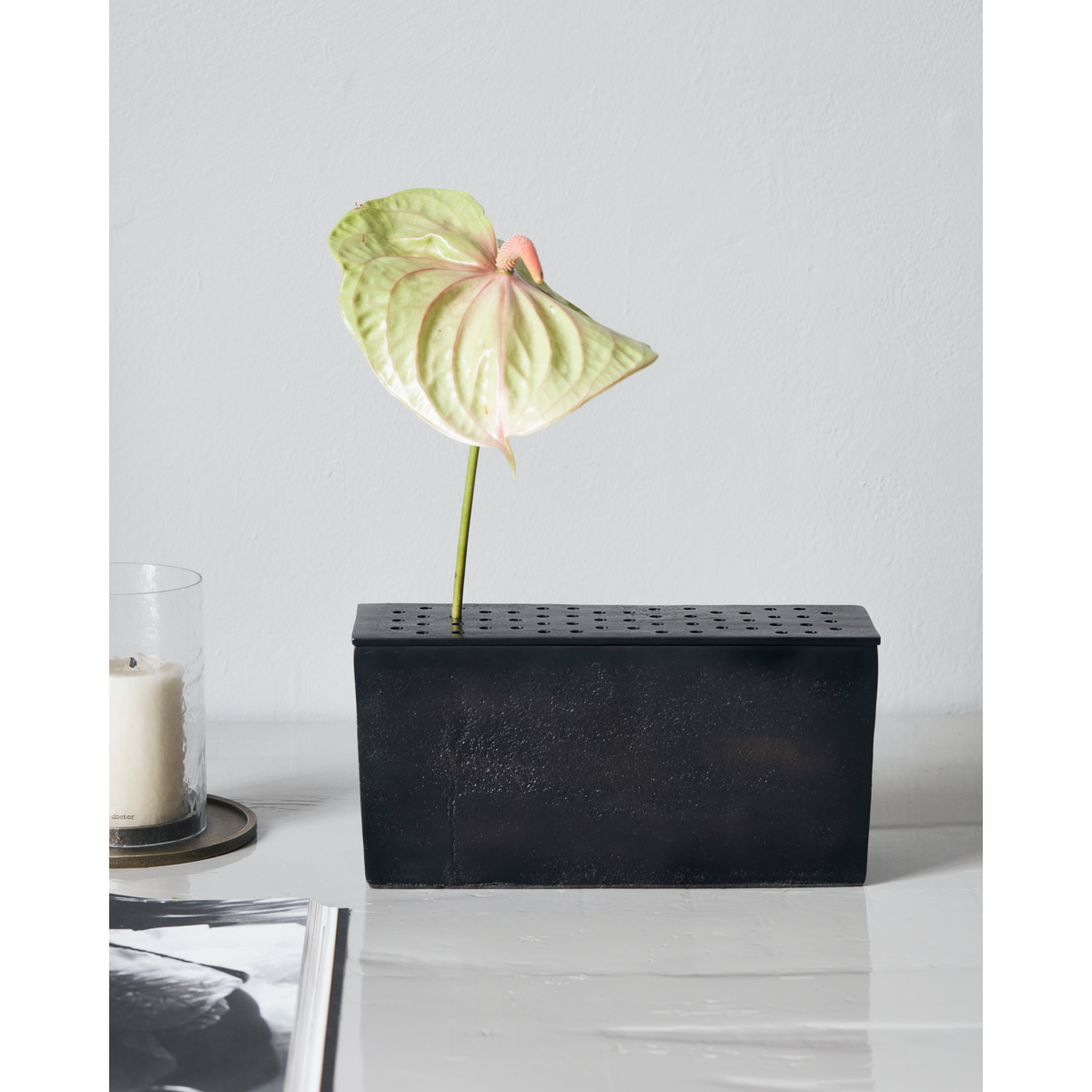 Vase, hdflow, brunet messing