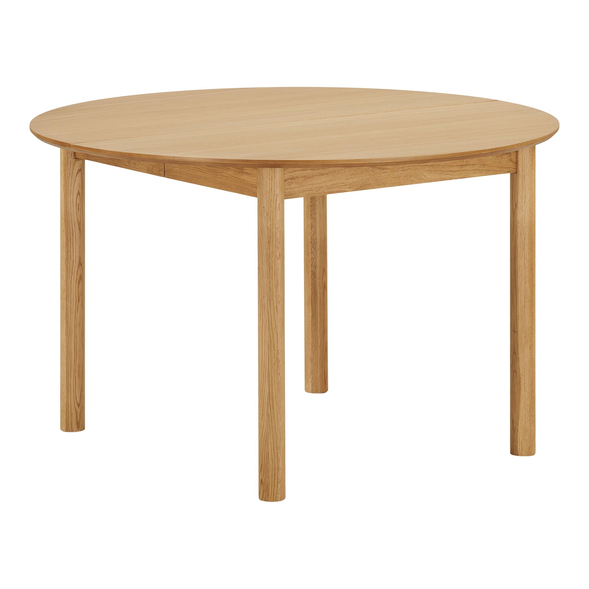 Bundaberg spisebord - spisebord, eikebøter, inkl. Ytterligere plater Ø120x120-170-220x75 cm