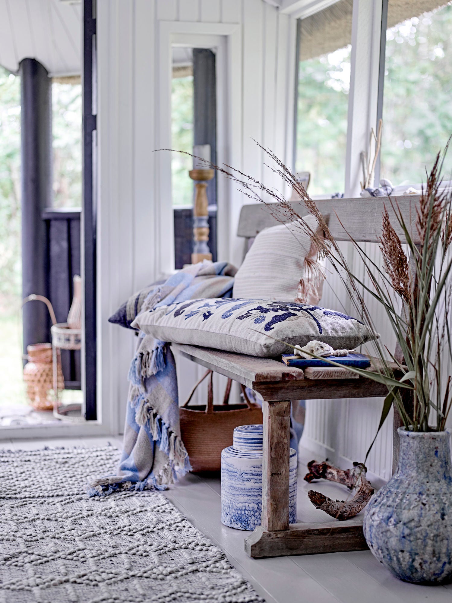 Creative Collection Portland Bench, Natur, gjenvunnet furuved