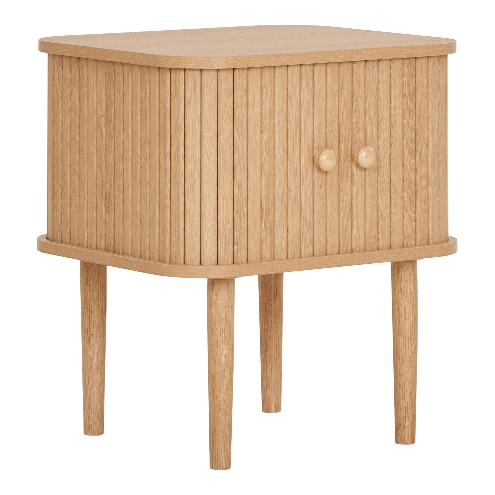 Hjørnebord, 2 dører, natur<br>45x40x50,5 cm