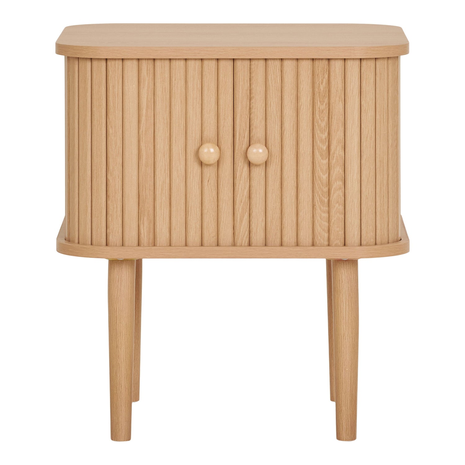 Hjørnebord, 2 dører, natur<br>45x40x50,5 cm