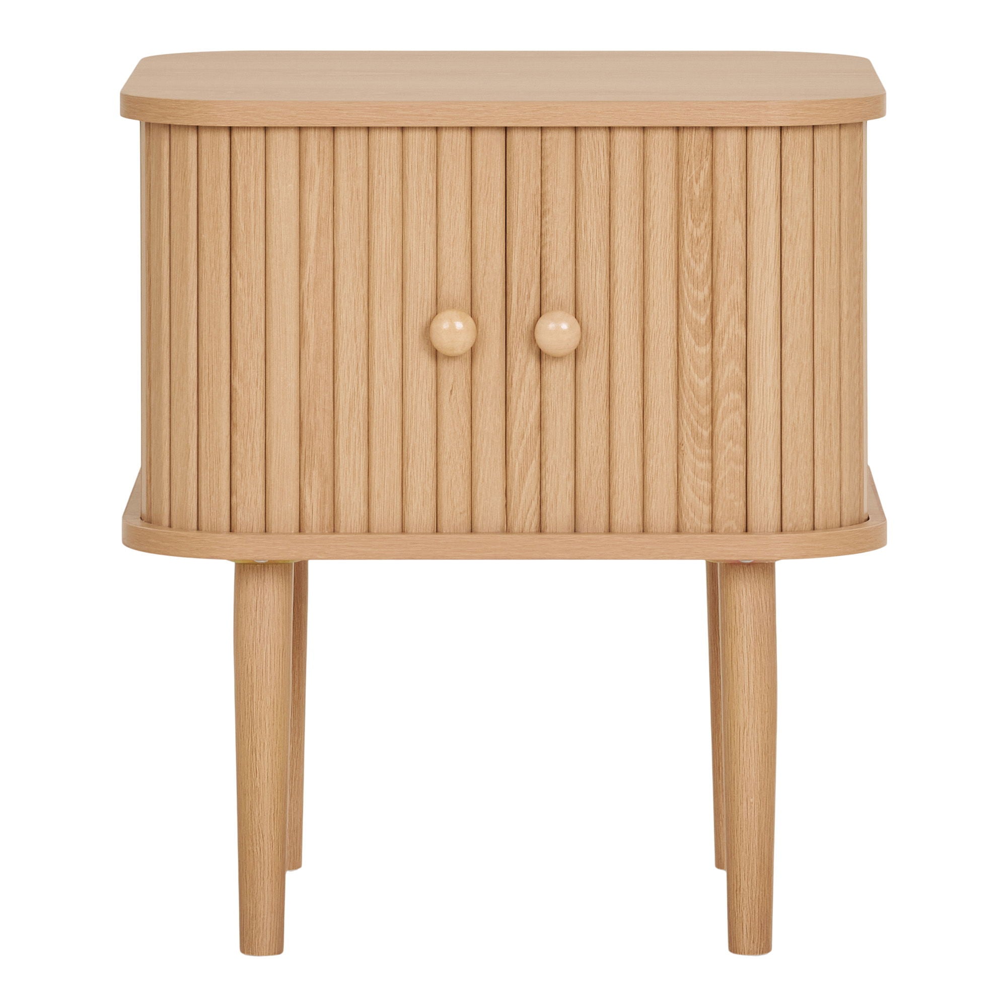 Hjørnebord, 2 dører, natur<br>45x40x50,5 cm