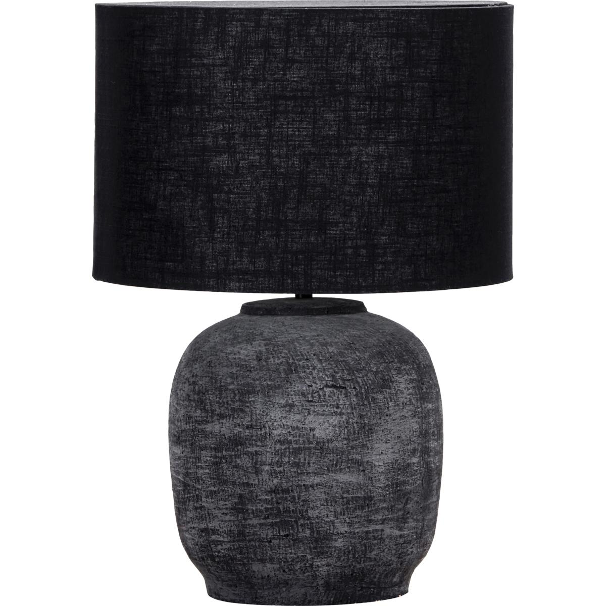 Bordlampe inkl. Lampshade, Hdtahi, svart