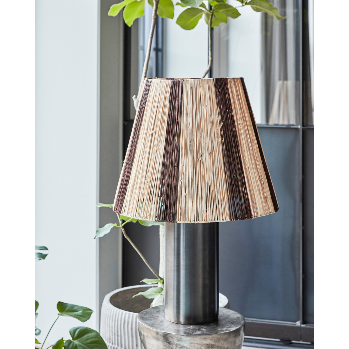 Lampshade, Hdrafi, natur; brun