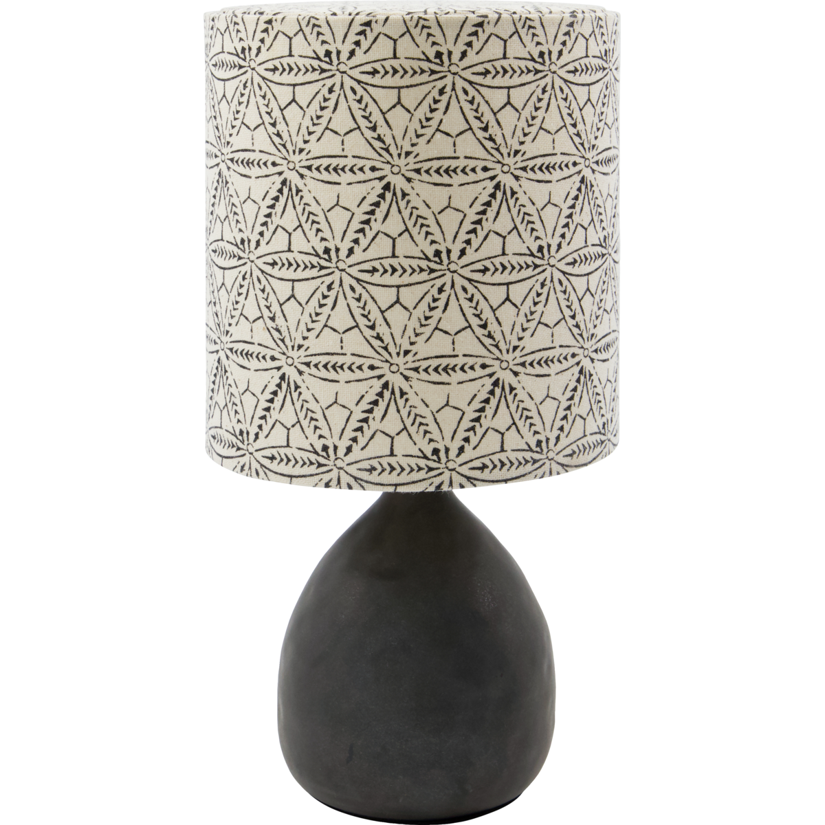 Bordlampe, hdflores, svart