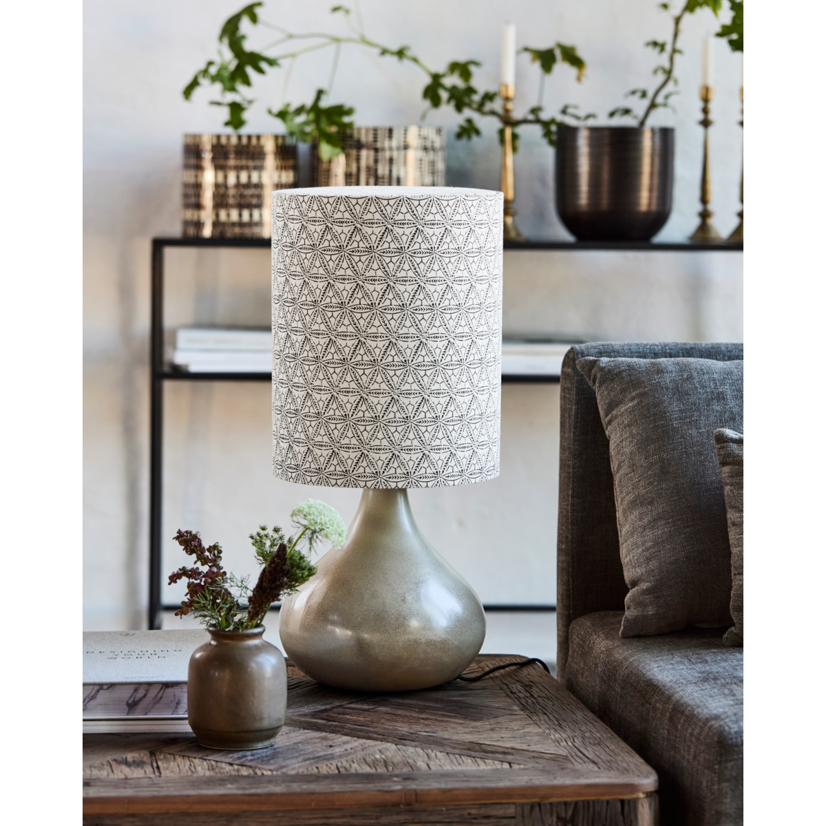 Bordlampe, hdflorie, sand