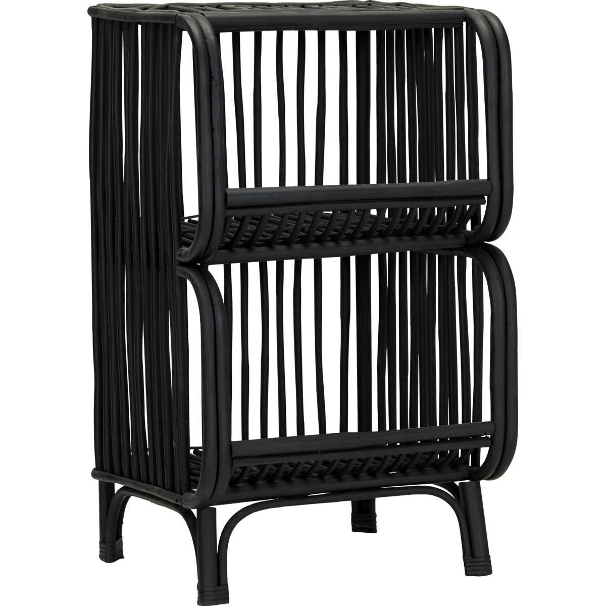 Sidebord, hdhelf, svart