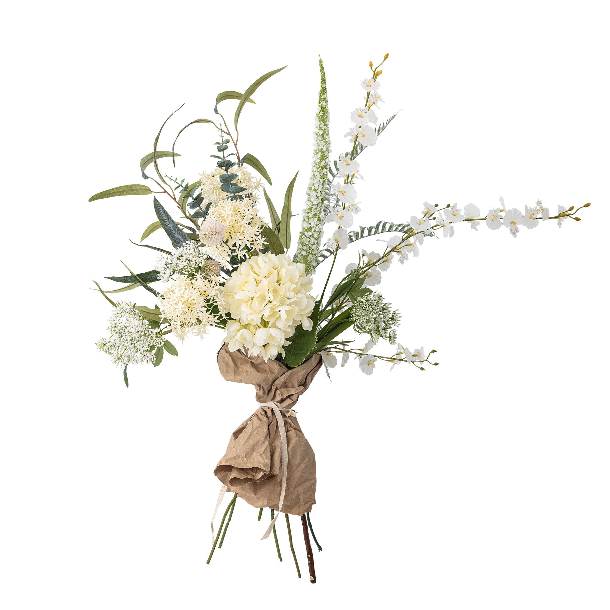 Bloomingville Symphonie Bouquet, hvite, kunstige blomster