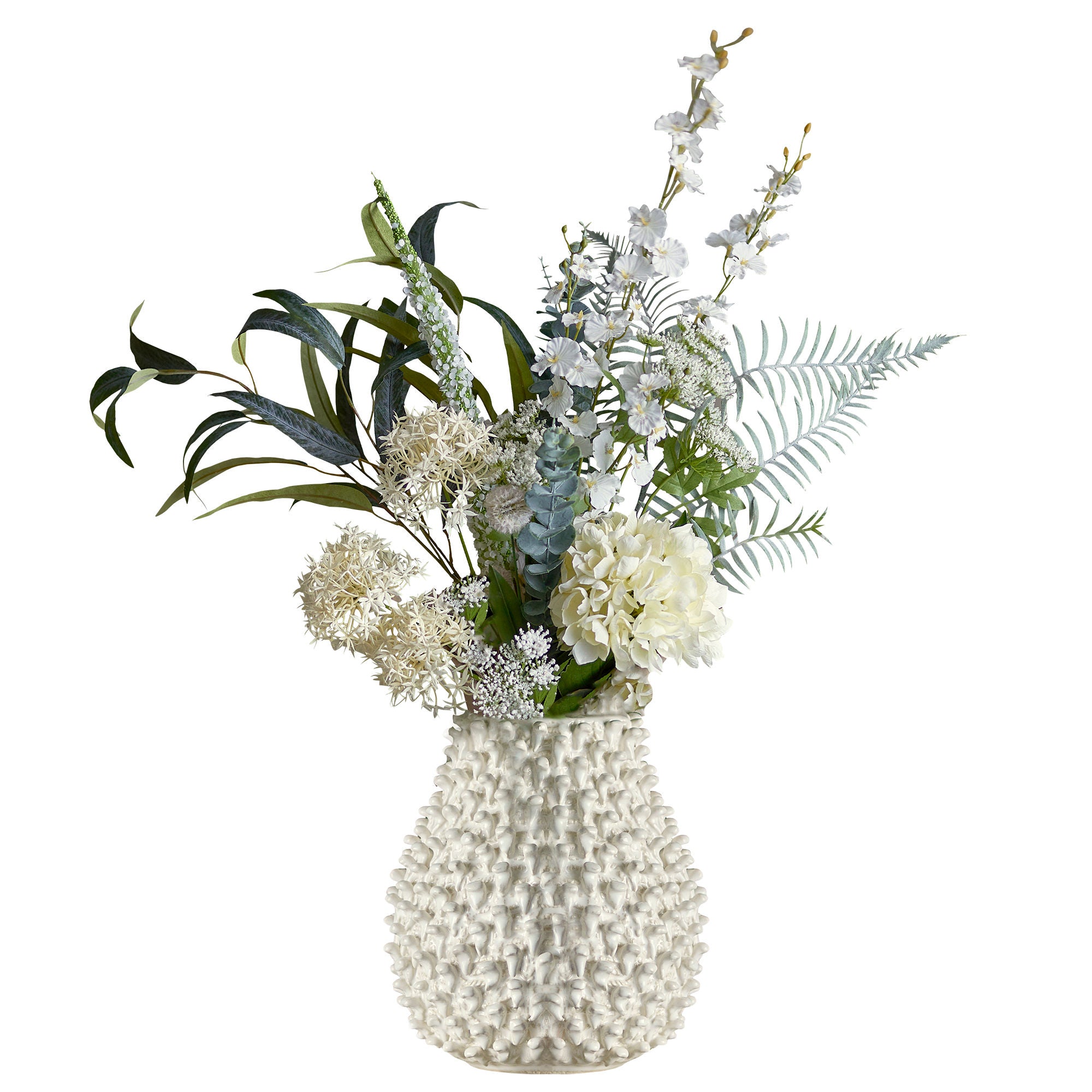 Bloomingville Symphonie Bouquet, hvite, kunstige blomster