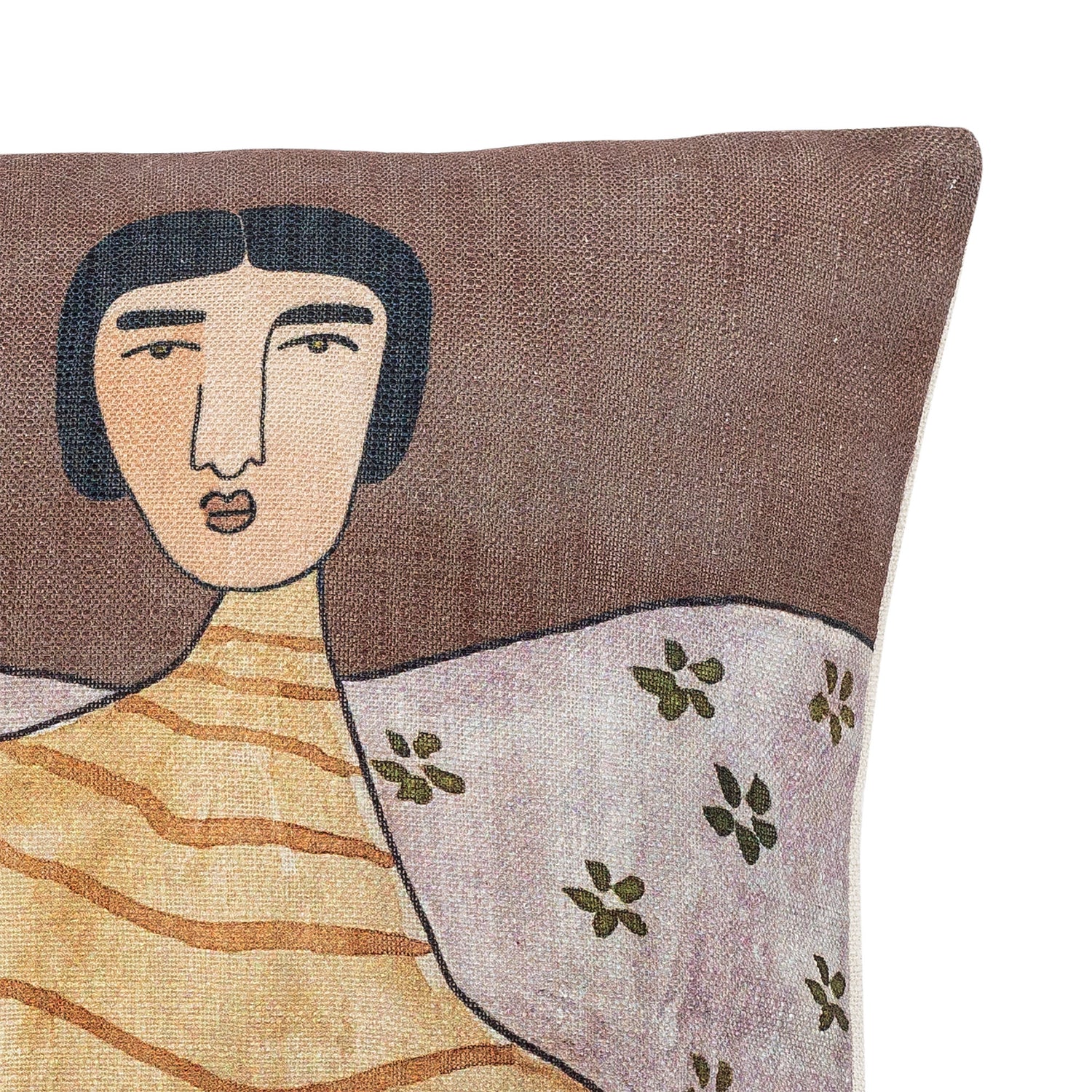 Bloomingville Zita Pillow, gul, polyester