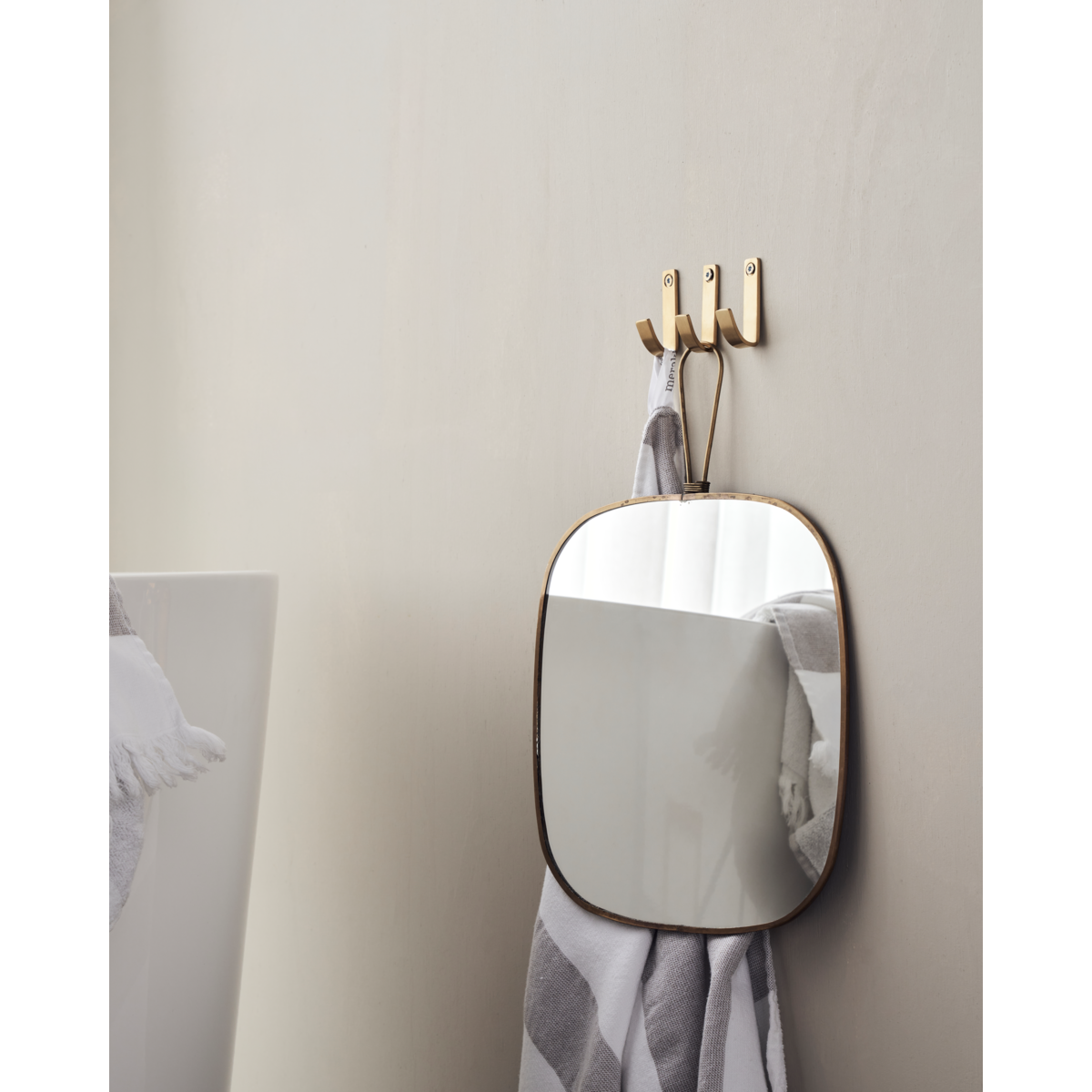 Krok, mthapsus, børstet messingfinish