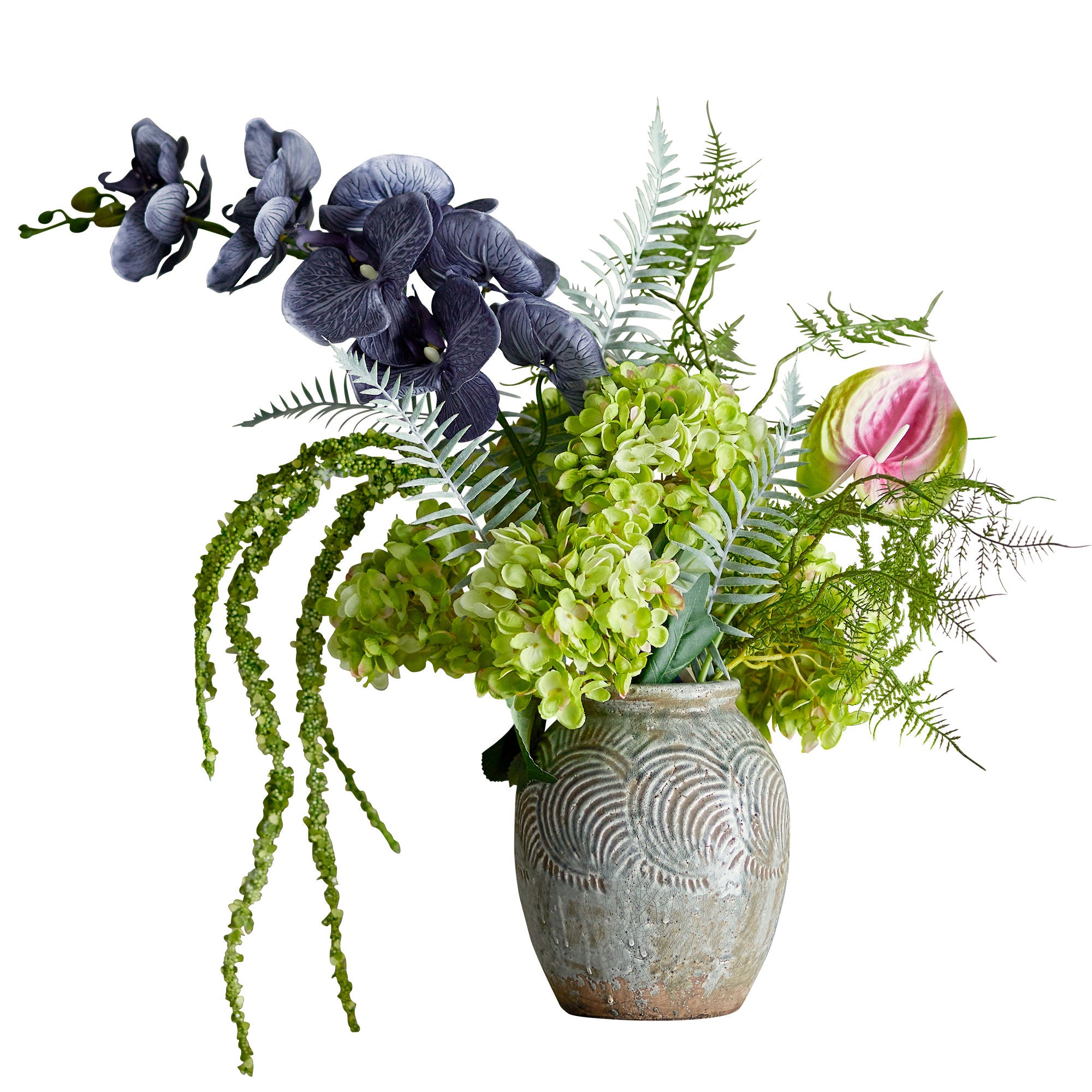 Bloomingville poesibukett, grønne, kunstige blomster