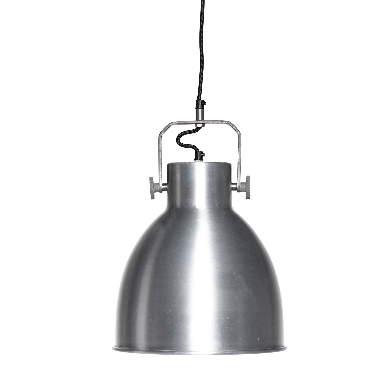 Tydelig anheng børstet stål - Ø29XH41cm, E27/40W