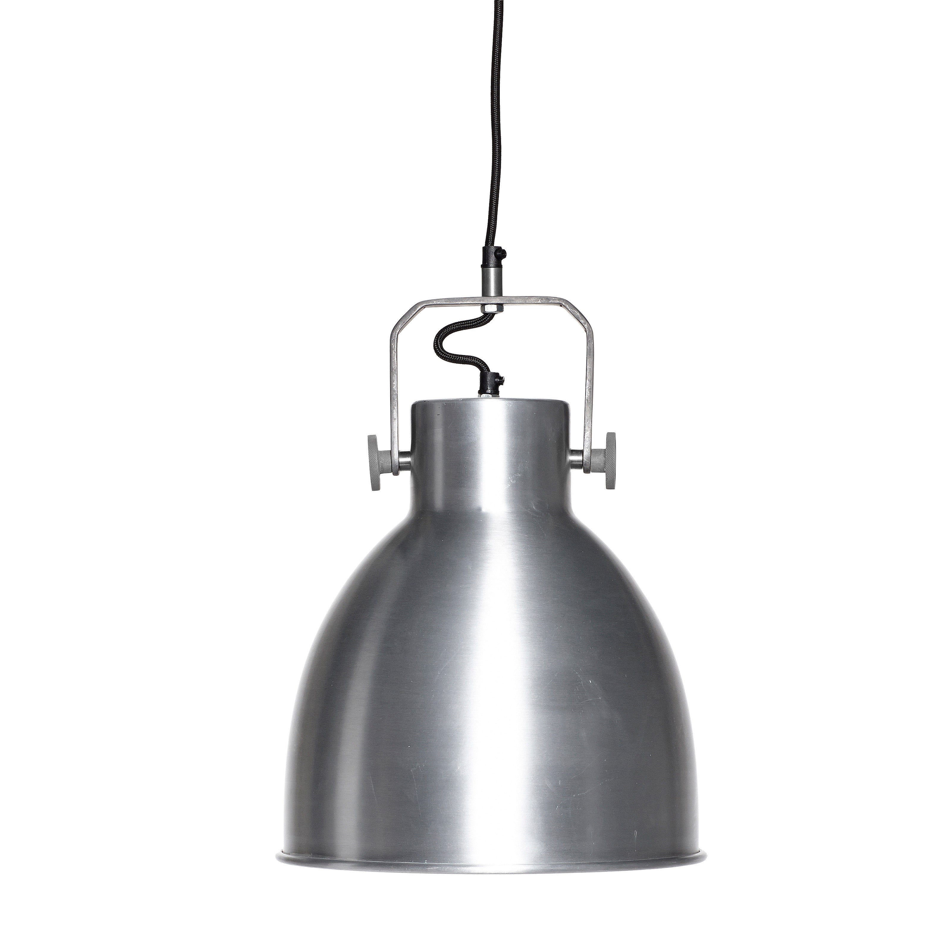 Tydelig anheng børstet stål - Ø29XH41cm, E27/40W