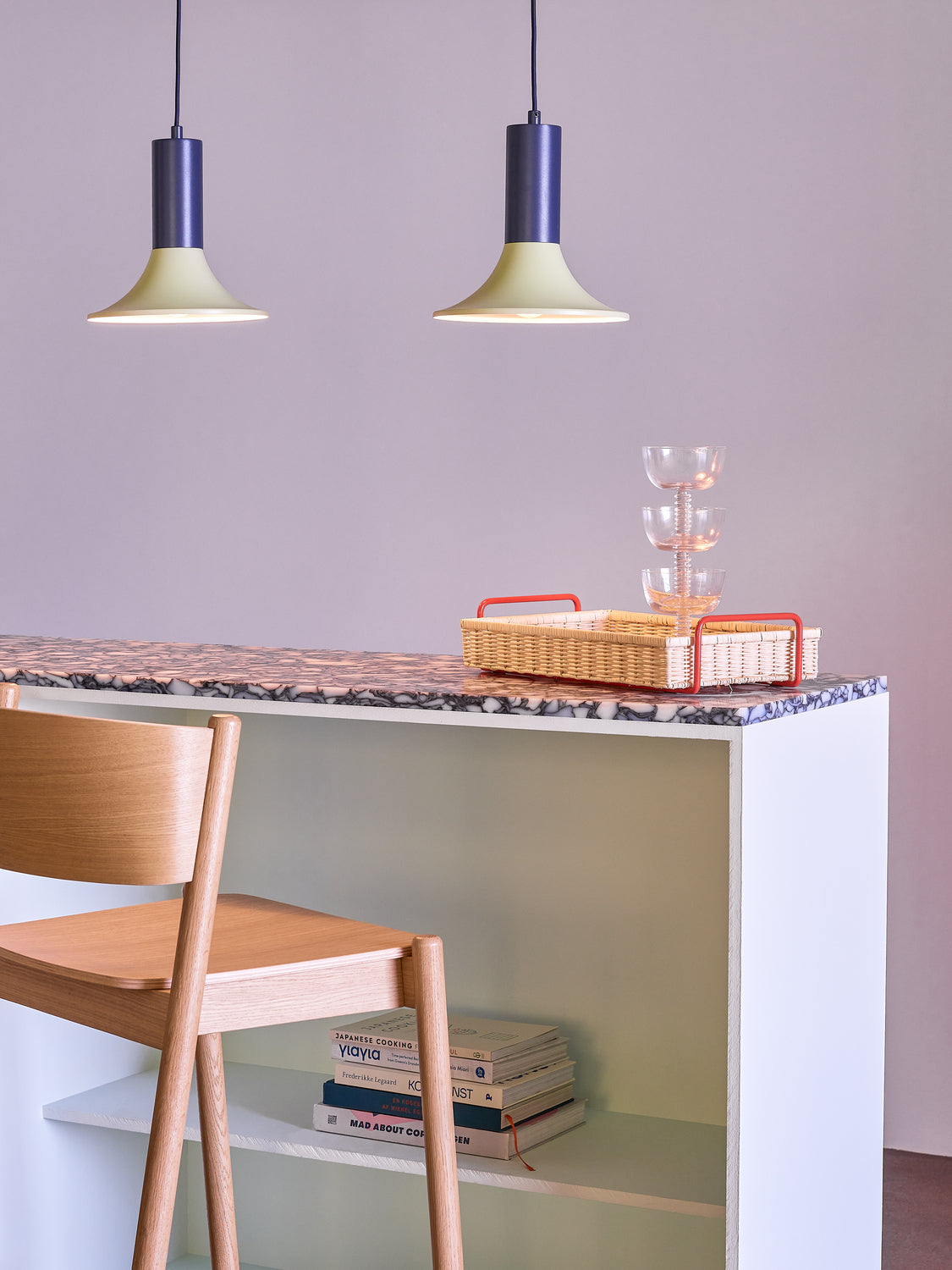 Skrå barstol Natural - 50x55xh103cm