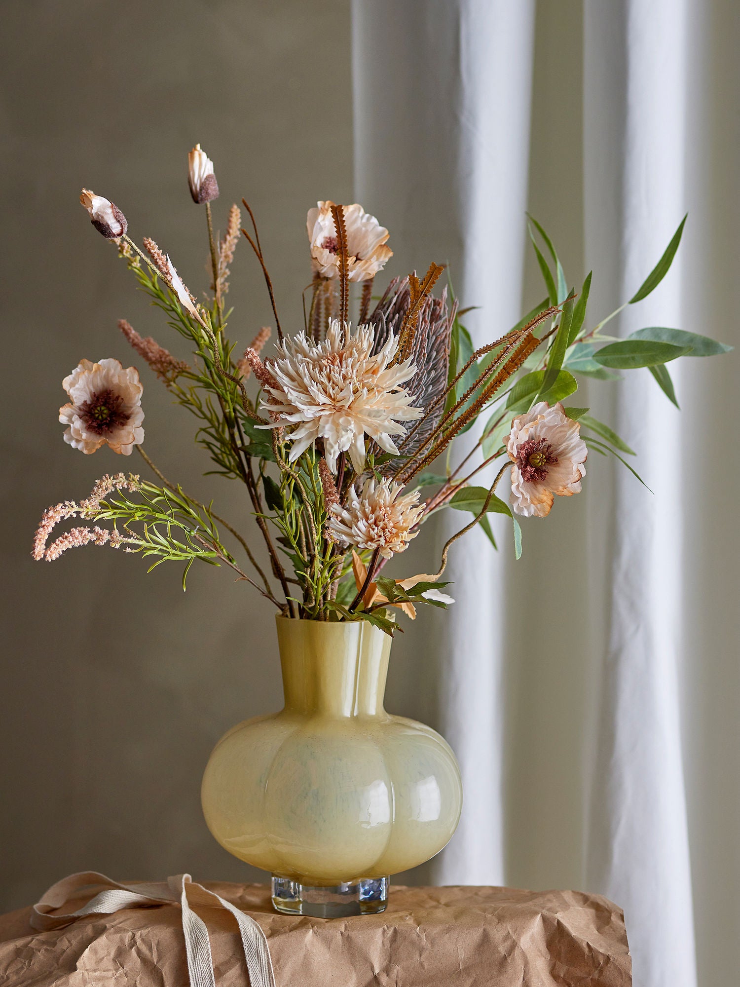 Bloomingville Alyssa Vase, gul, glass