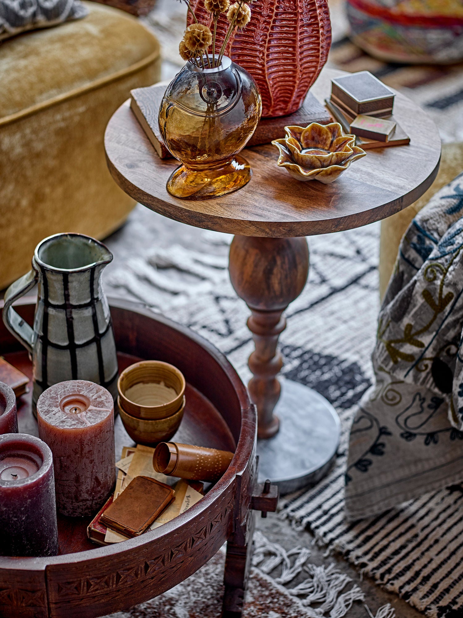 Kreativ samling Varga Vase, gul, glass