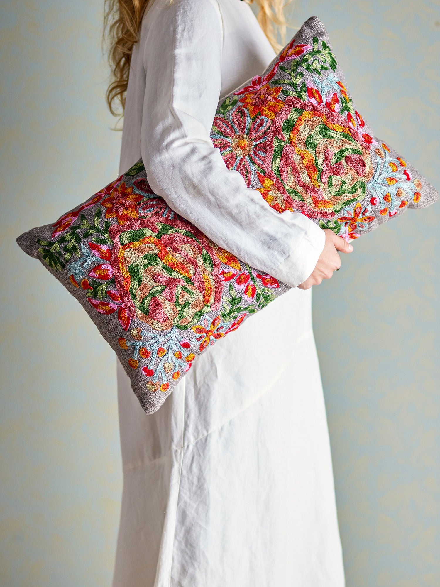 Bloomingville Chieri Pillow, rød, bomull