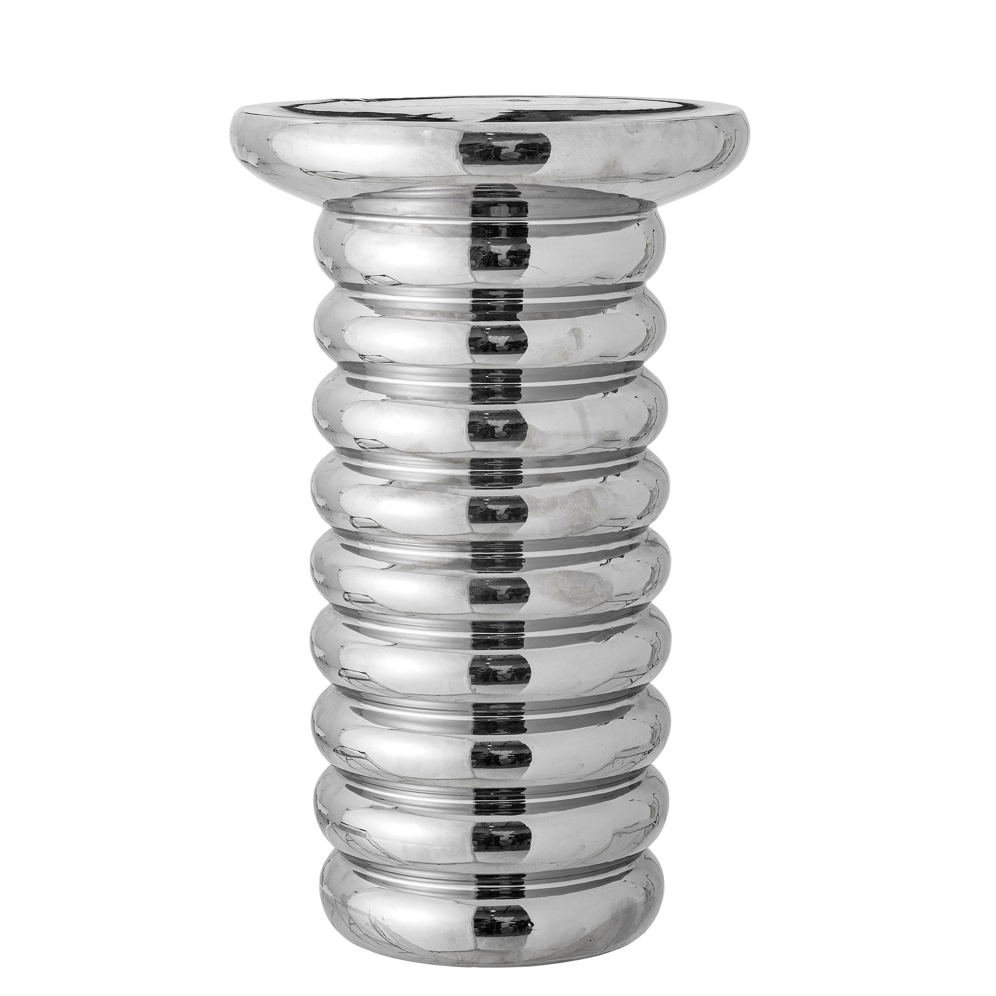 Bloomingville Spike Side Table, Silver, Stoneware