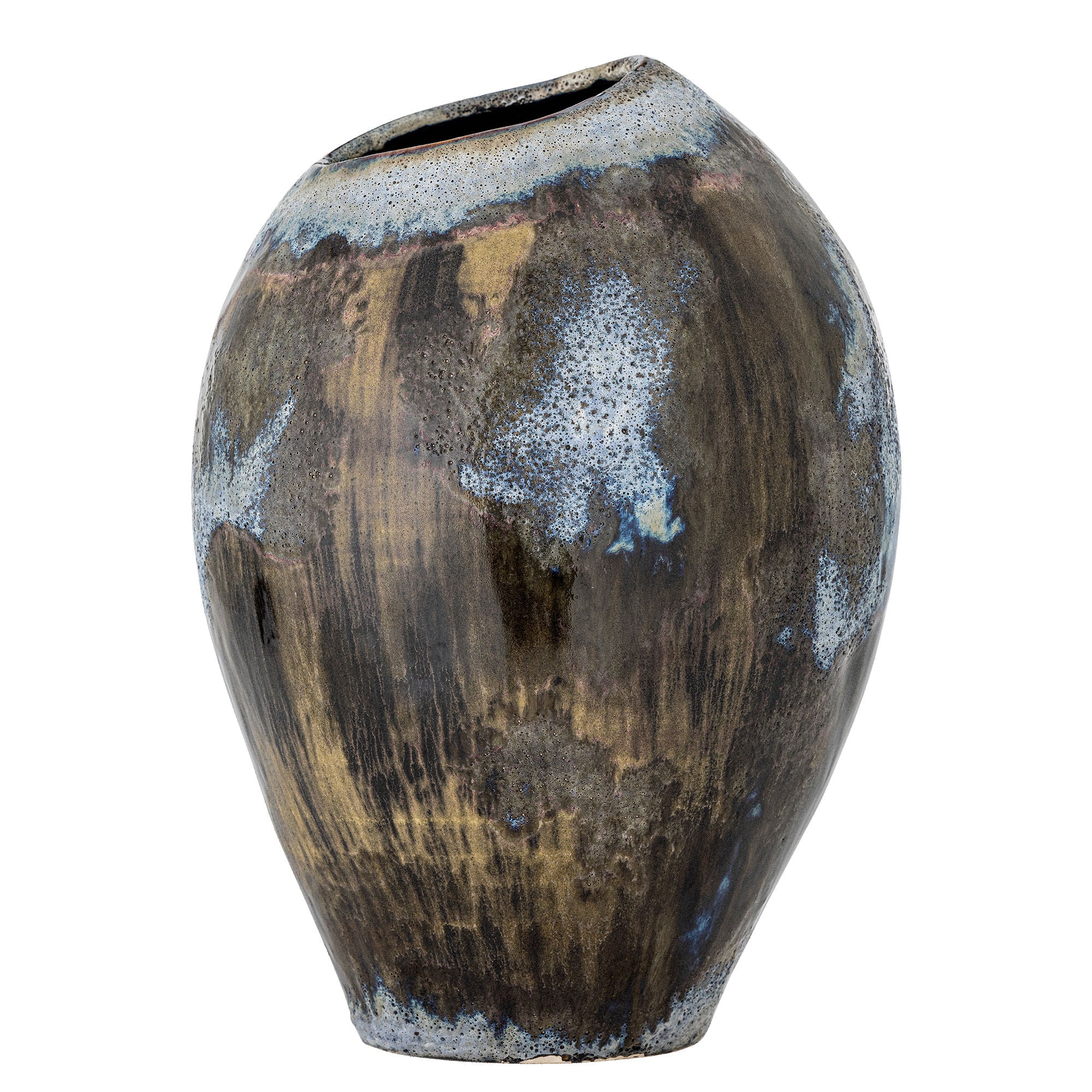 Bloomingville Senja Vase, Brown, steingods