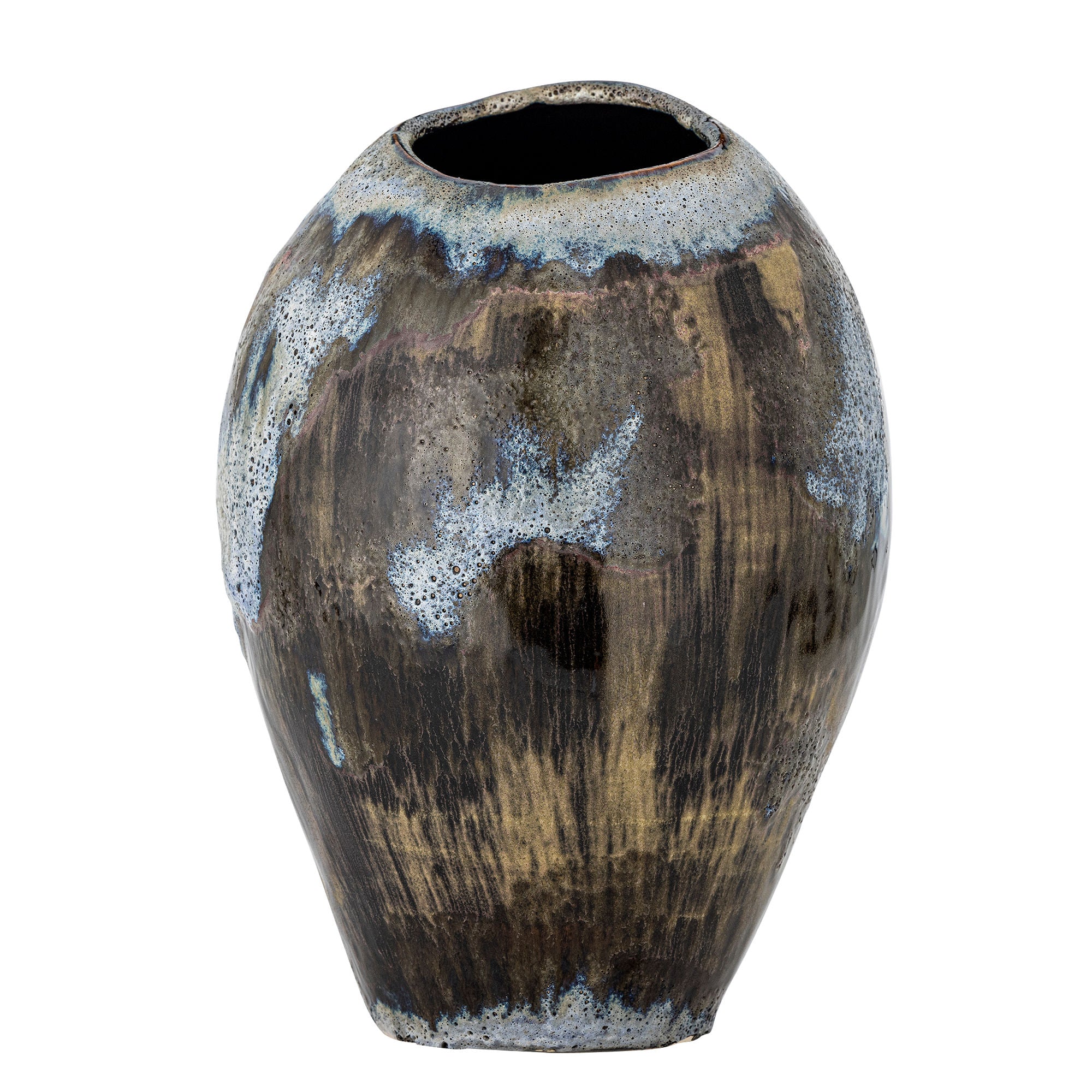Bloomingville Senja Vase, Brown, steingods