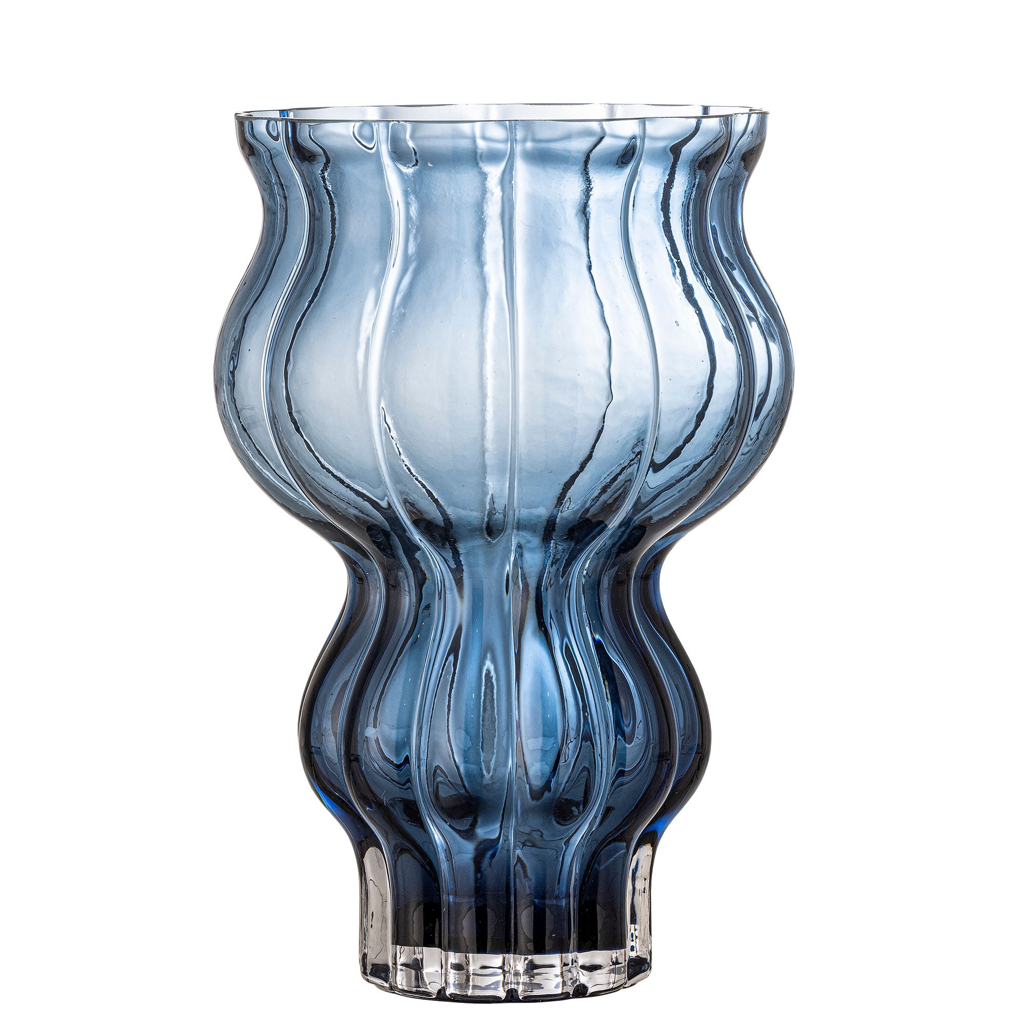 Bloomingville Zanna Vase, blå, glass