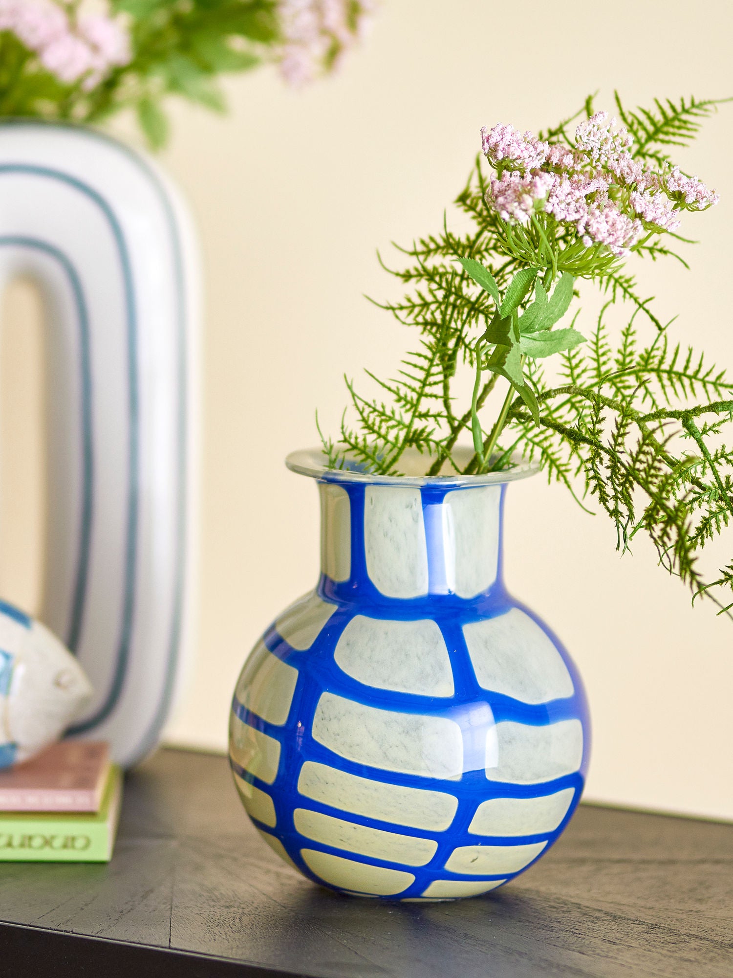 Bloomingville Kiran Vase, blå, glass