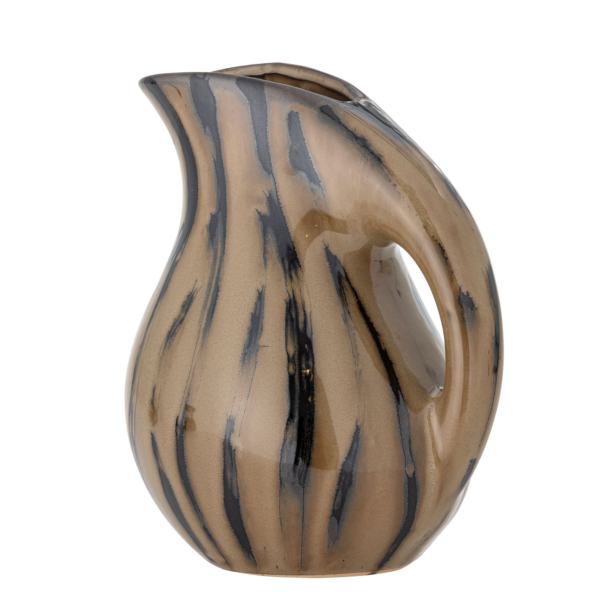 Bloomingville Coy Pitcher, Brown, Stoneware