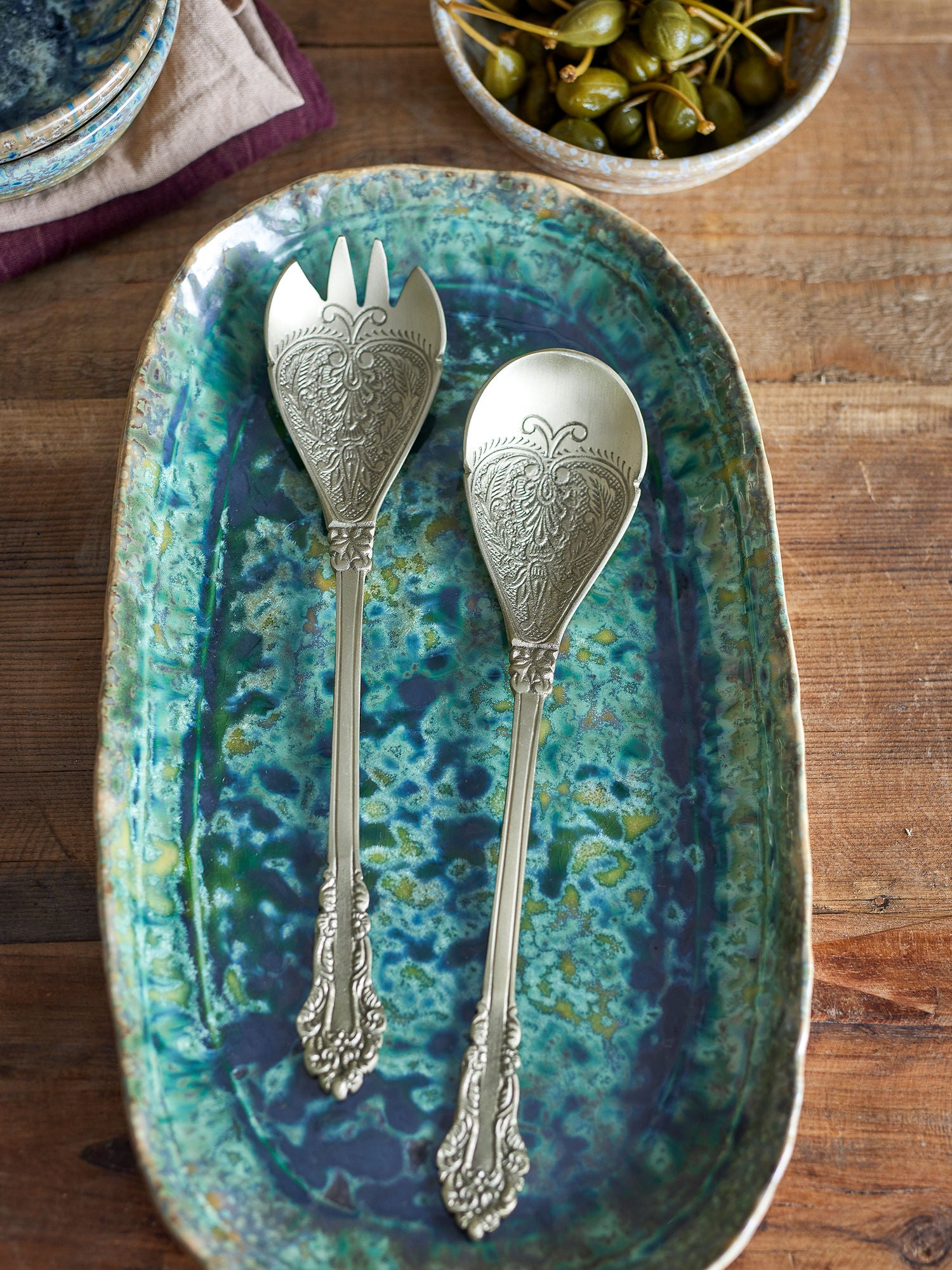 Bloomingville Kalima Salad Set, messing, messing