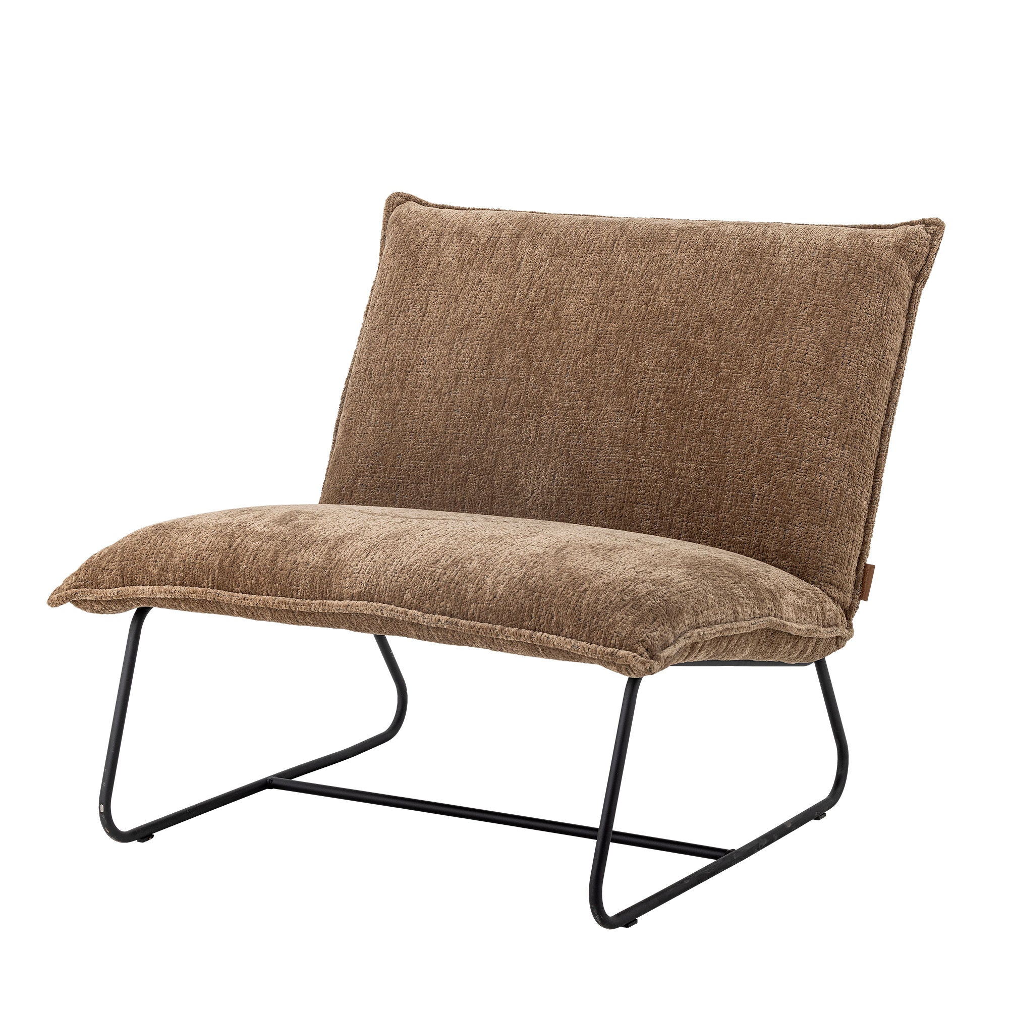 Bloomingville Cape Lounge Chair, Brown, resirkulert polyester