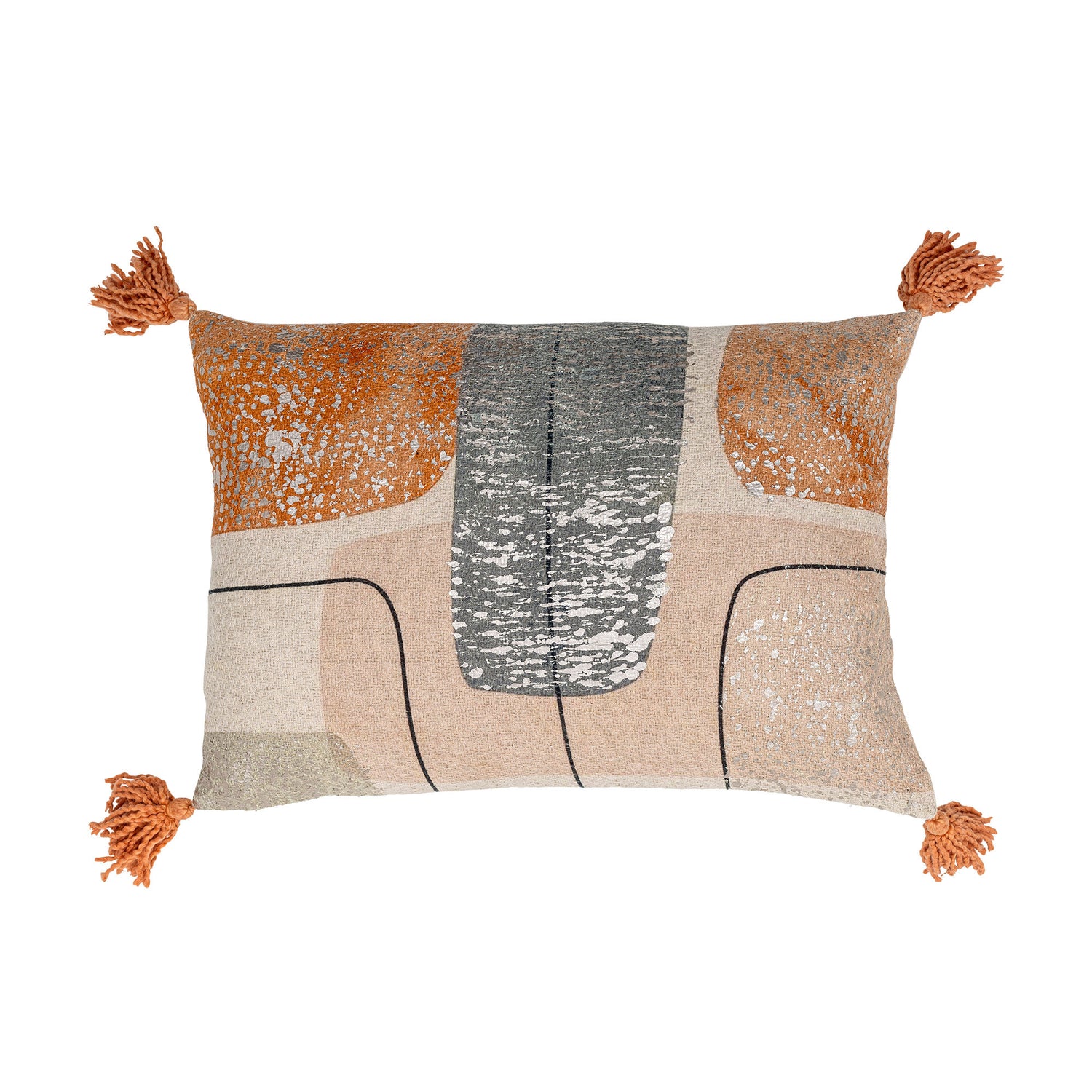 Bloomingville Lanzo -pute, oransje, bomull