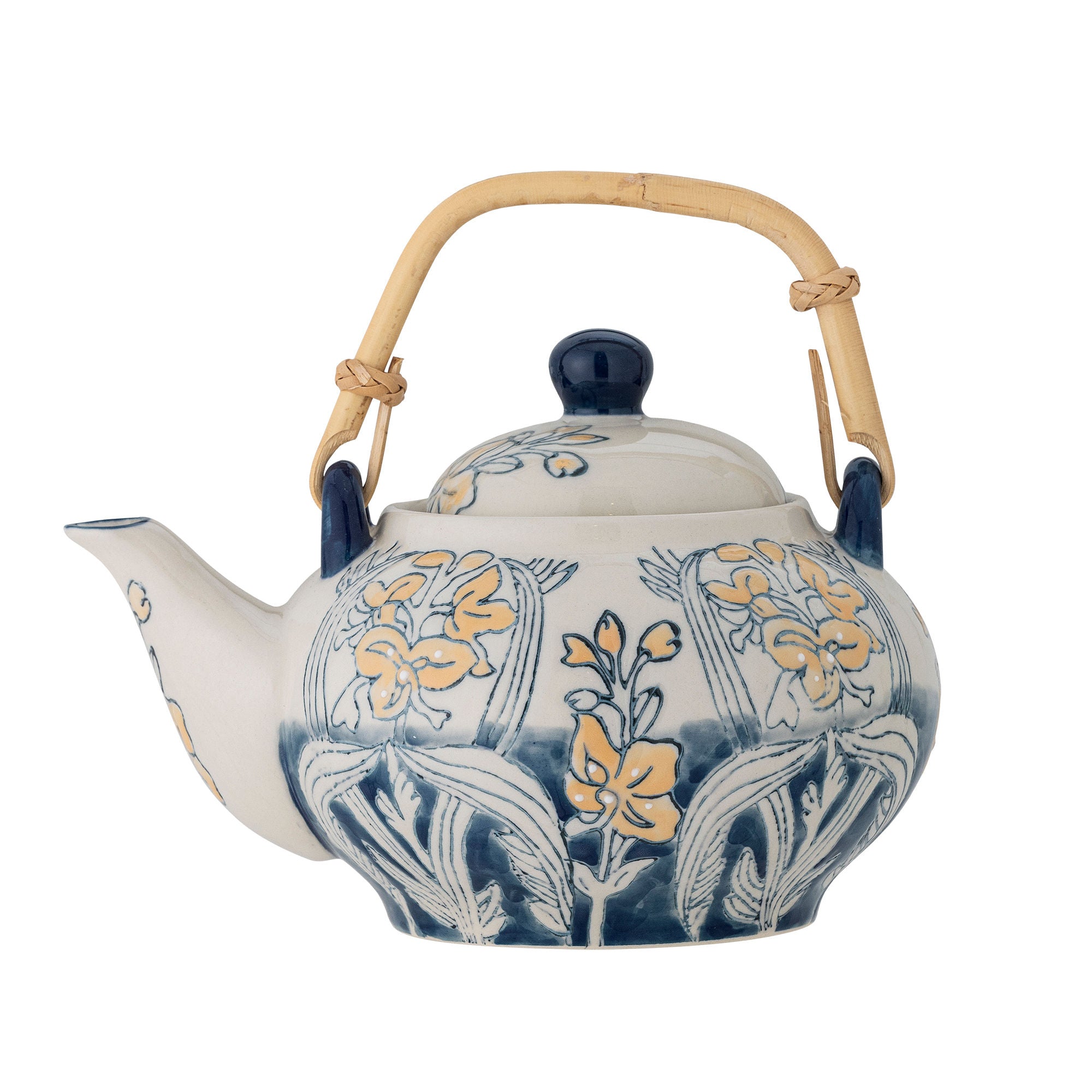 Kreativ samling myah teapot m/tesi, blått, steingods
