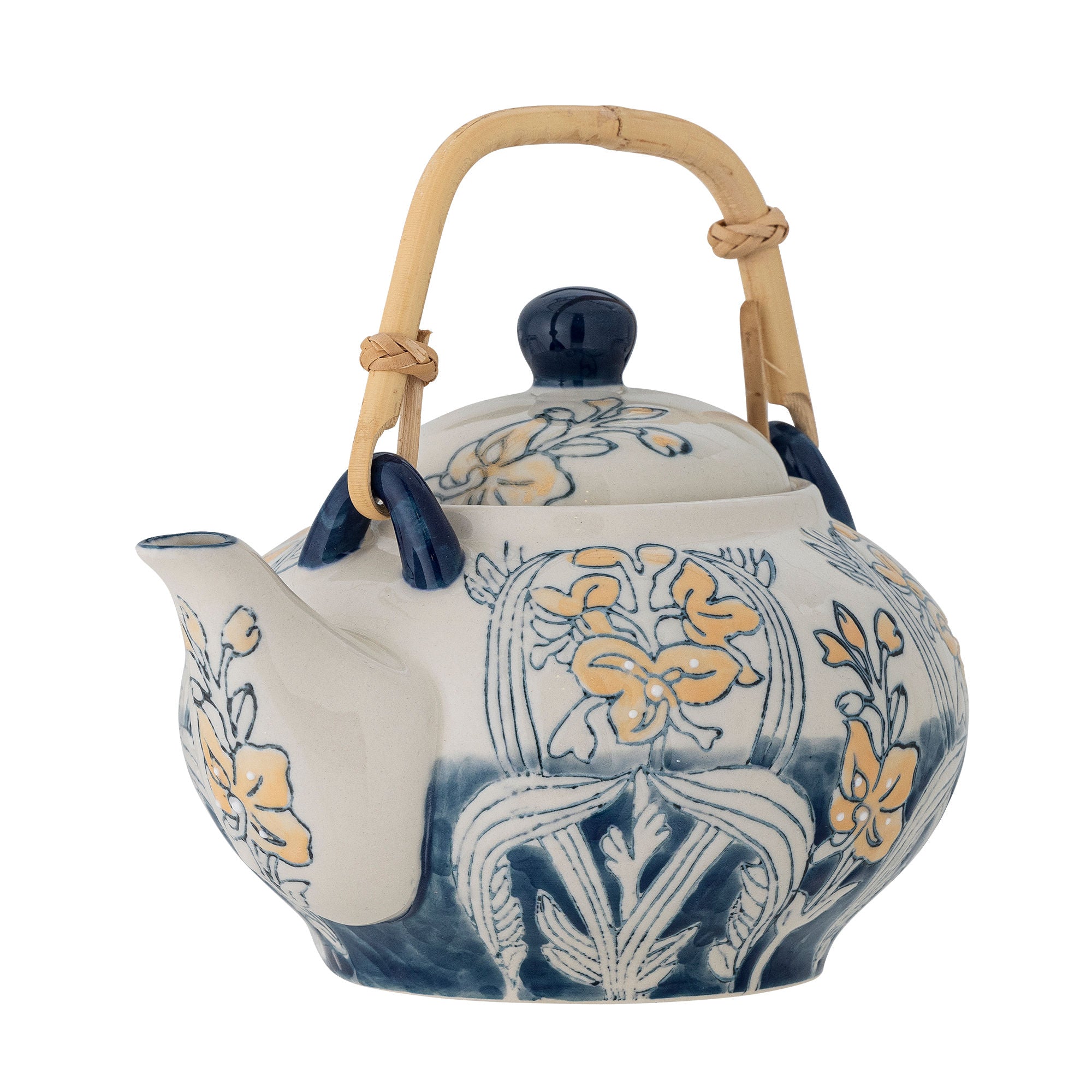 Kreativ samling myah teapot m/tesi, blått, steingods
