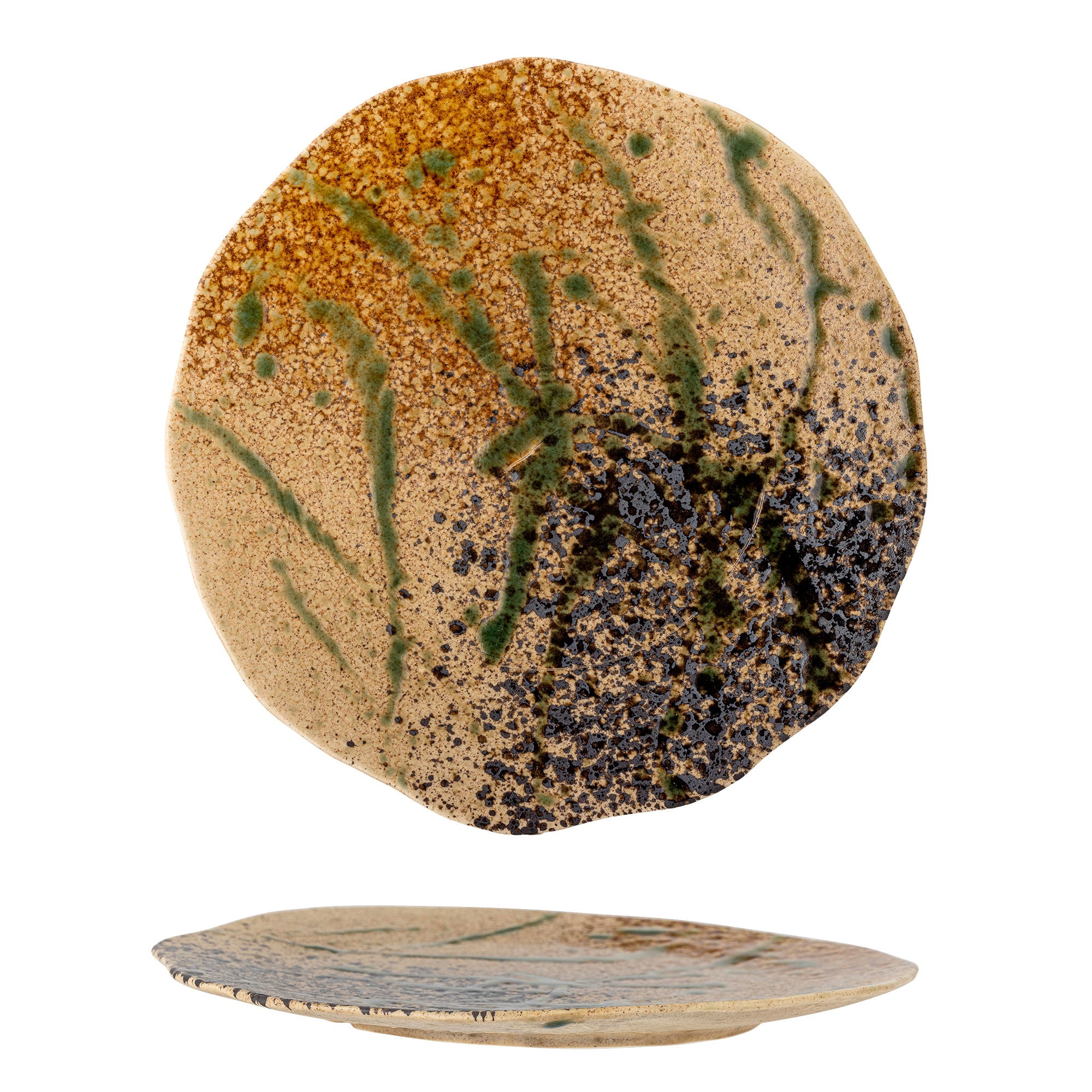Kreativ samling Larken -plate, svart, steingods