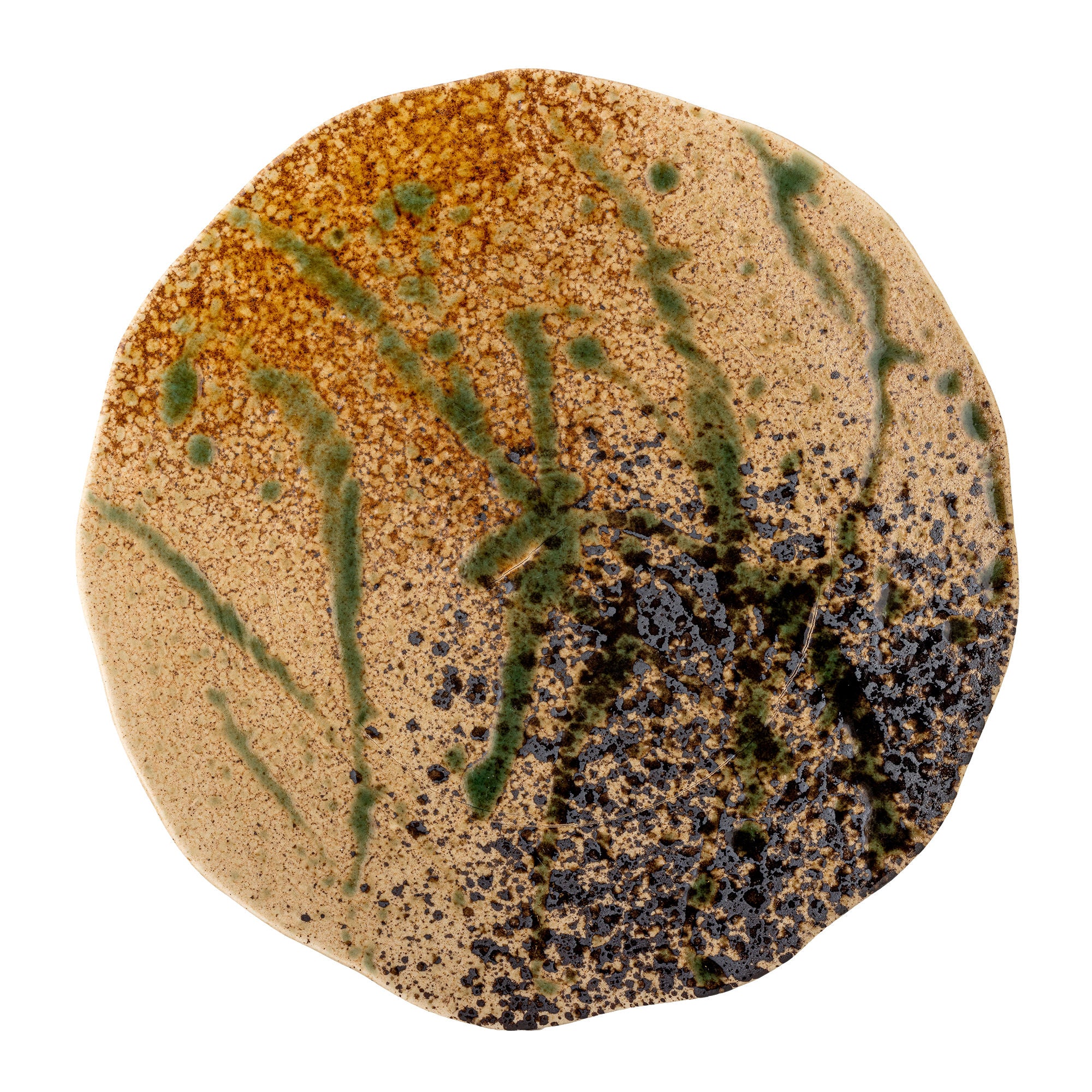 Kreativ samling Larken -plate, svart, steingods