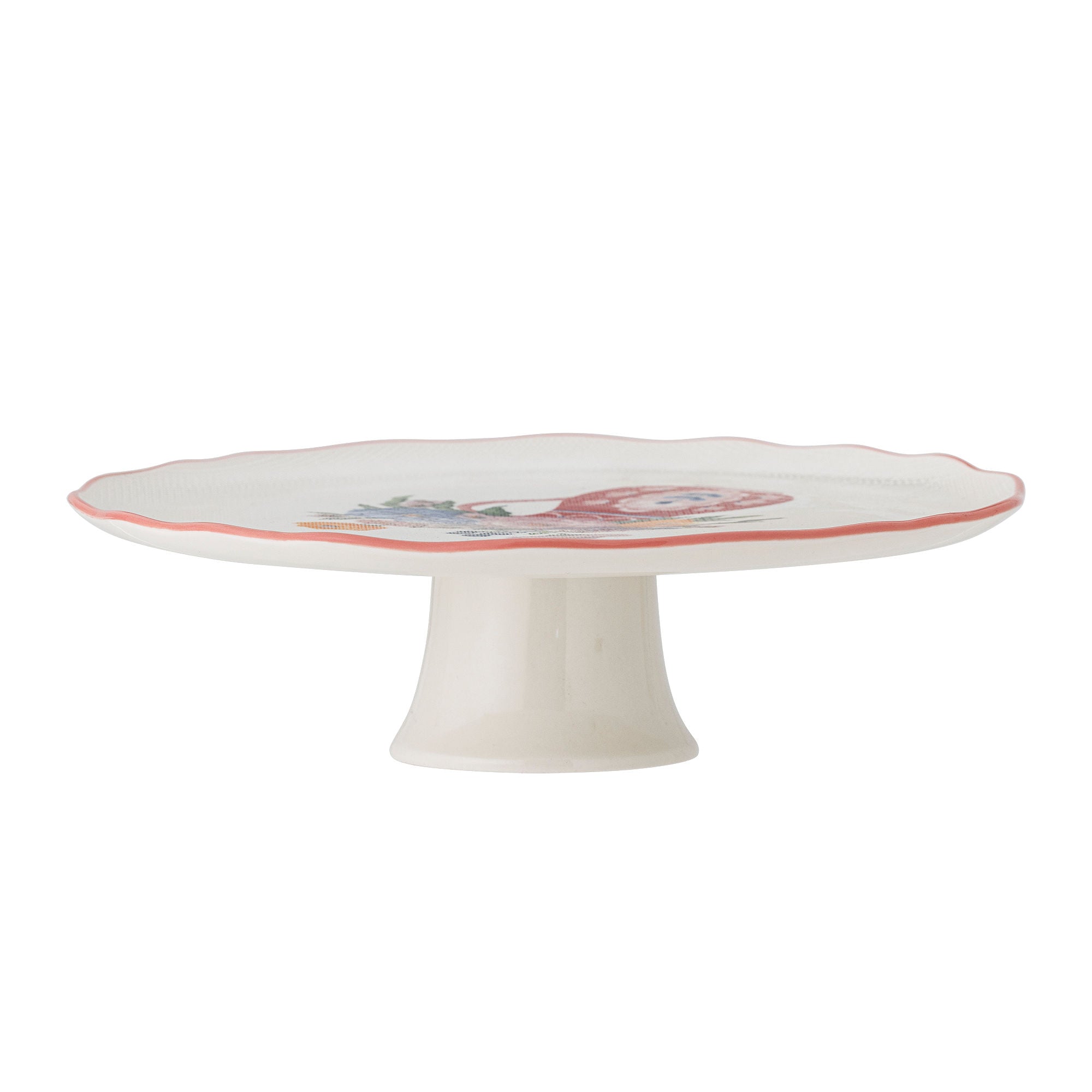 Bloomingville Dorothy Cake Dish, rosa, steingods