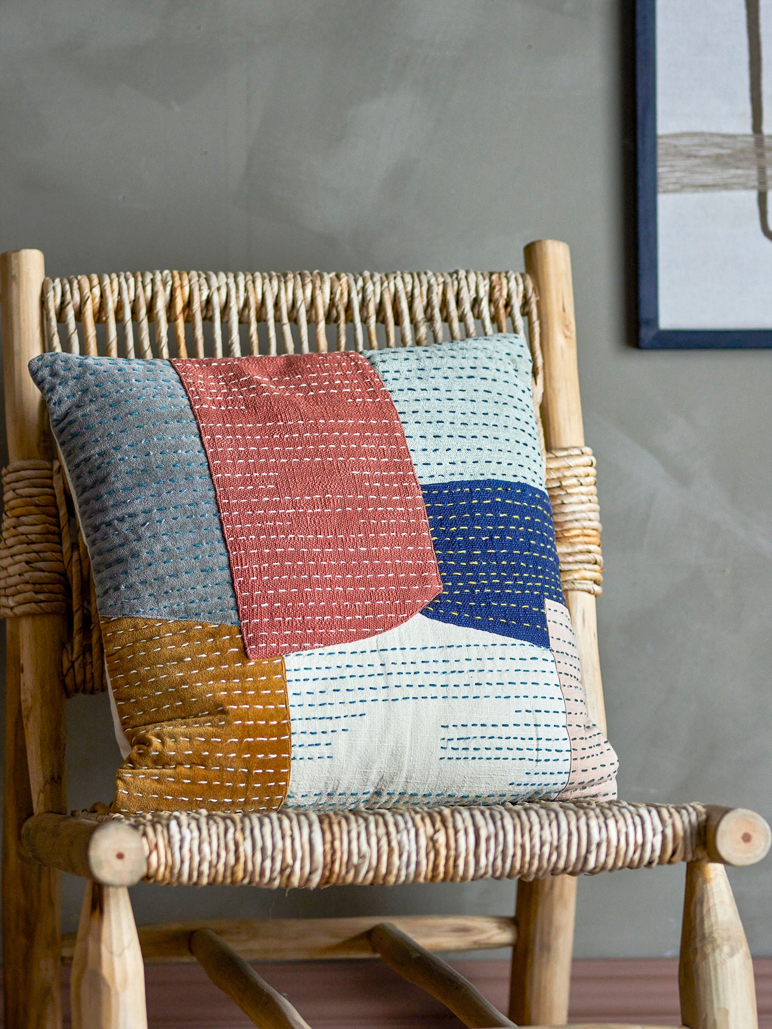 Bloomingville Montanaro pute, oransje, bomull