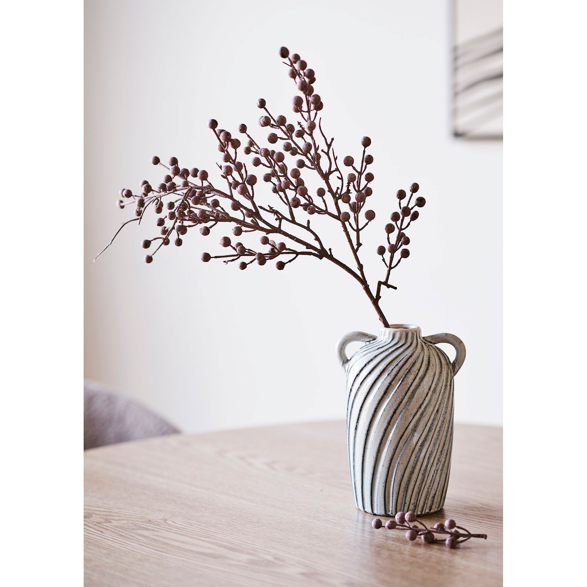 Vase - vase, keramikk, blå 15,5x14x22 cm