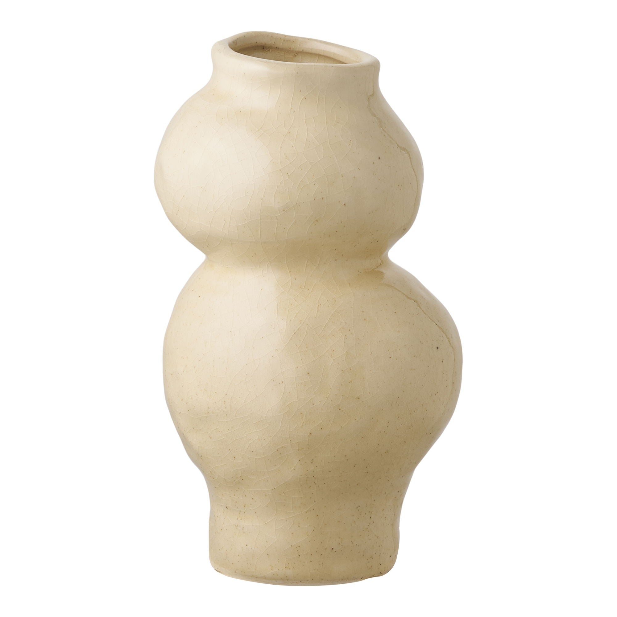 Vase - vase, keramikk, beige ø10.10.5x19,5 cm