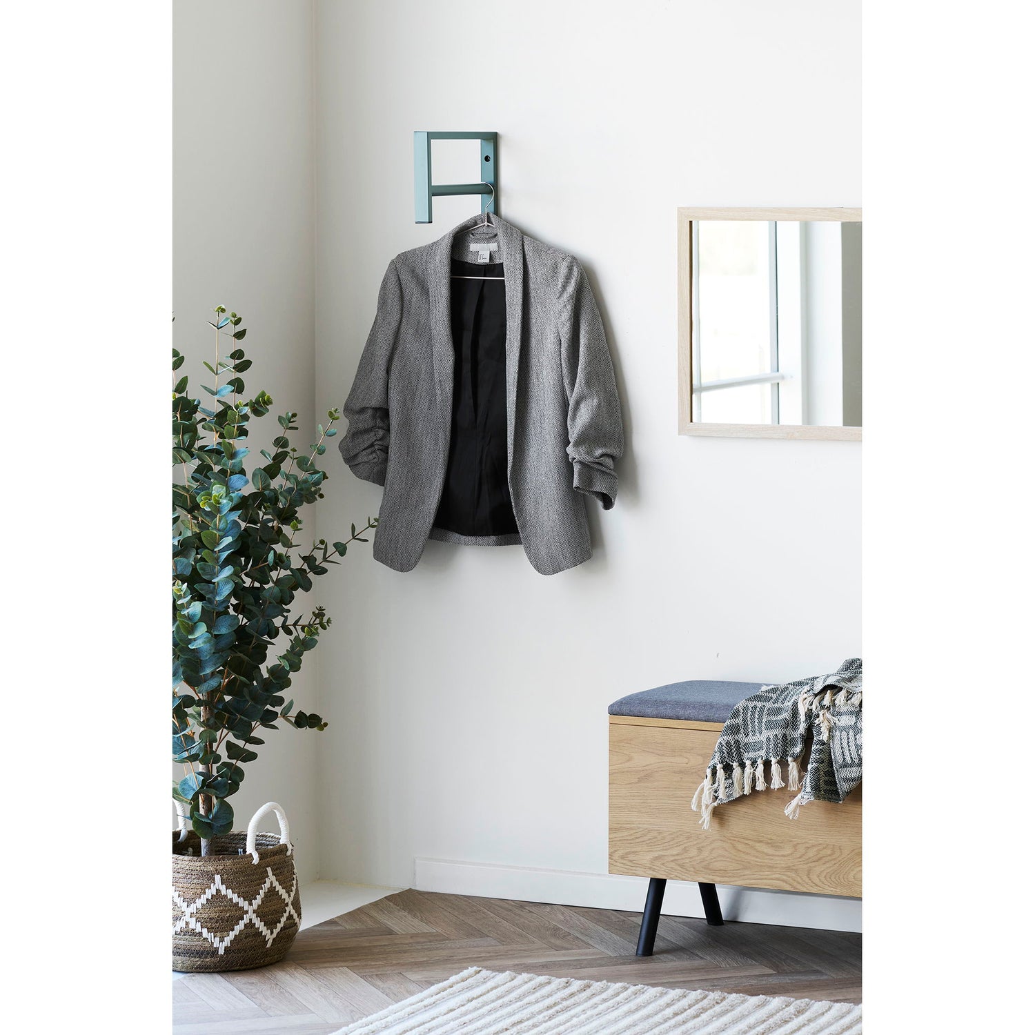 Trento klær rack - klær rack, metall, grønn 3x30x82 cm