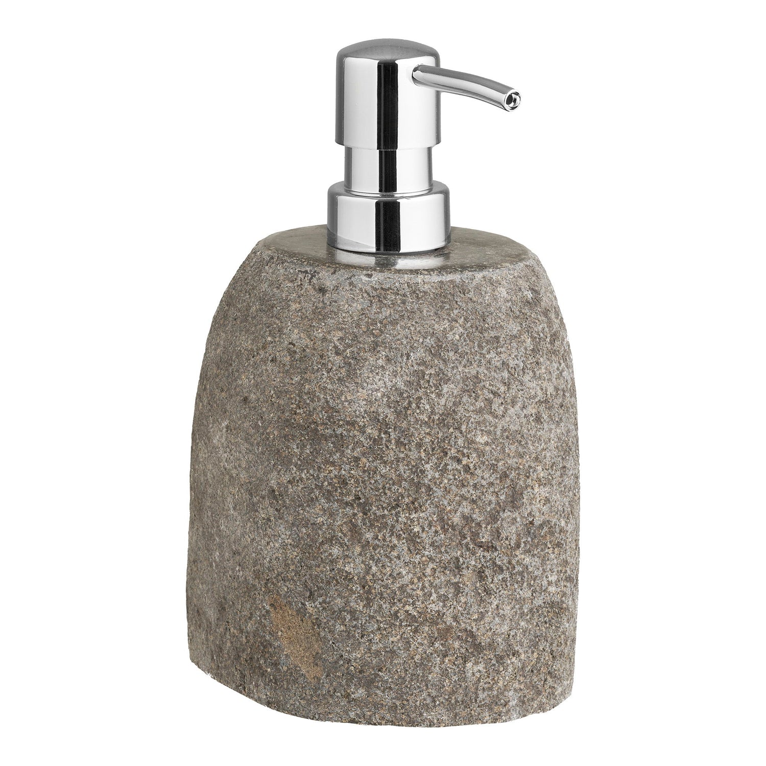 Gara Soap Dispenser - Soap Dispenser, Riverstone, Nature 11x8x18 cm