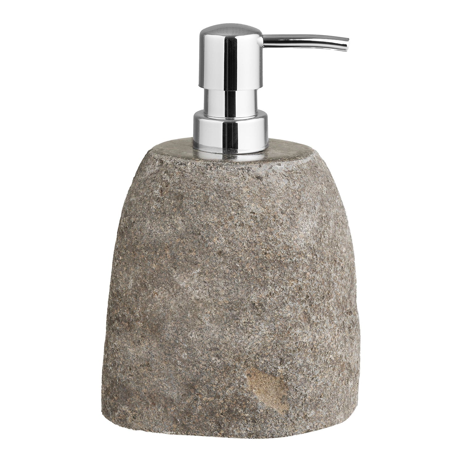 Gara Soap Dispenser - Soap Dispenser, Riverstone, Nature 11x8x18 cm