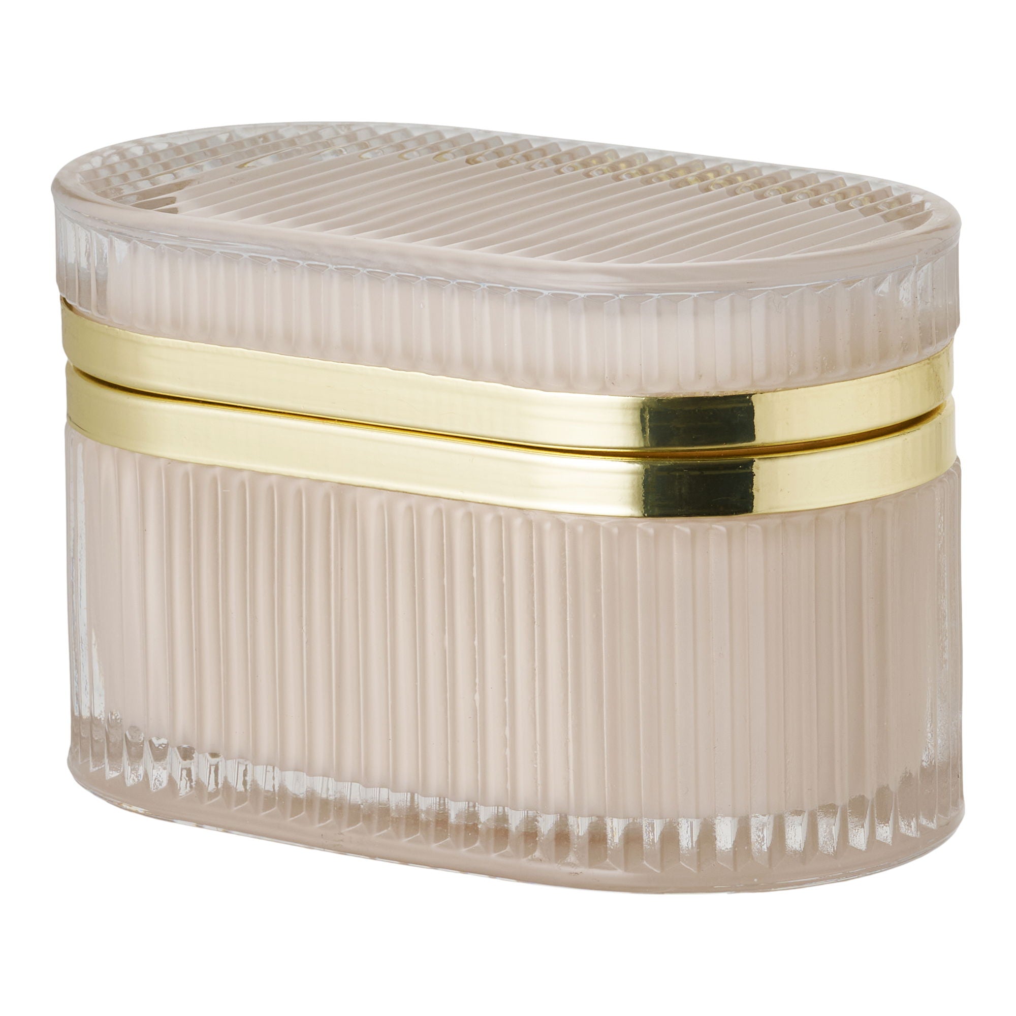 Love Glass Box - Glassboks, Naken/messing 13,5x8x9 cm
