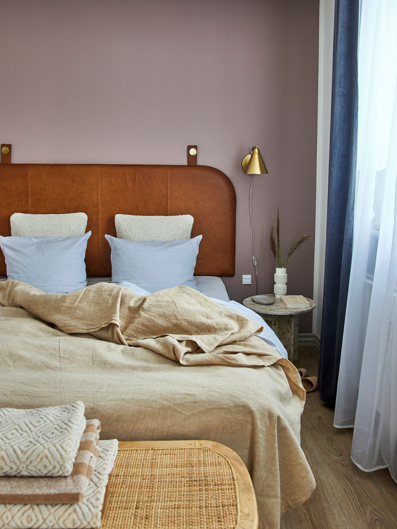 Bloomingville Terni Bedspread, Nature, Linen Oeko-Tex®